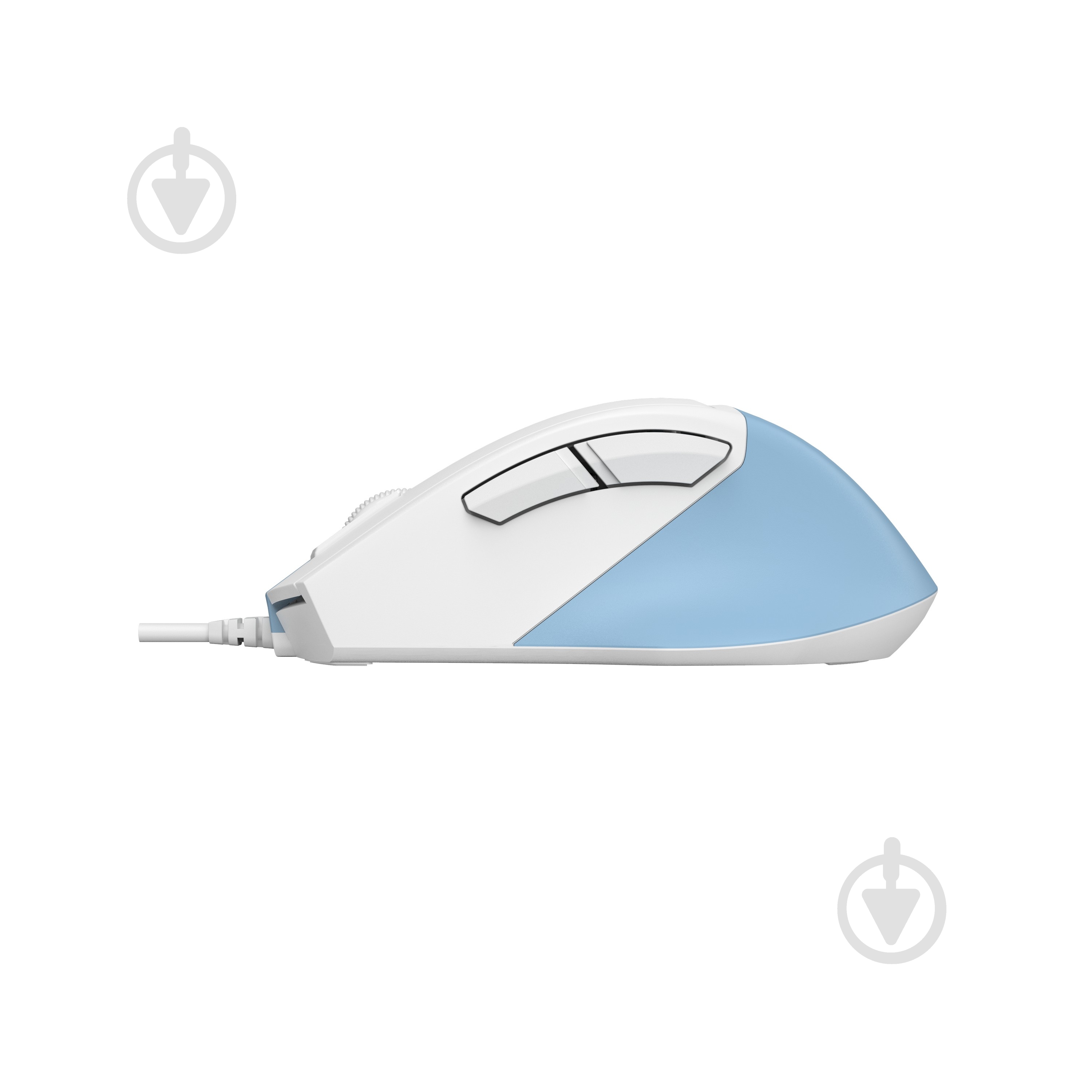 Мышка A4Tech бесшумная, USB, 2400 dpi white/blue (FM45S Air) - фото 5 Мышка A4Tech бесшумная, USB, 2400 dpi white/blue (FM45S Air) - фото 5