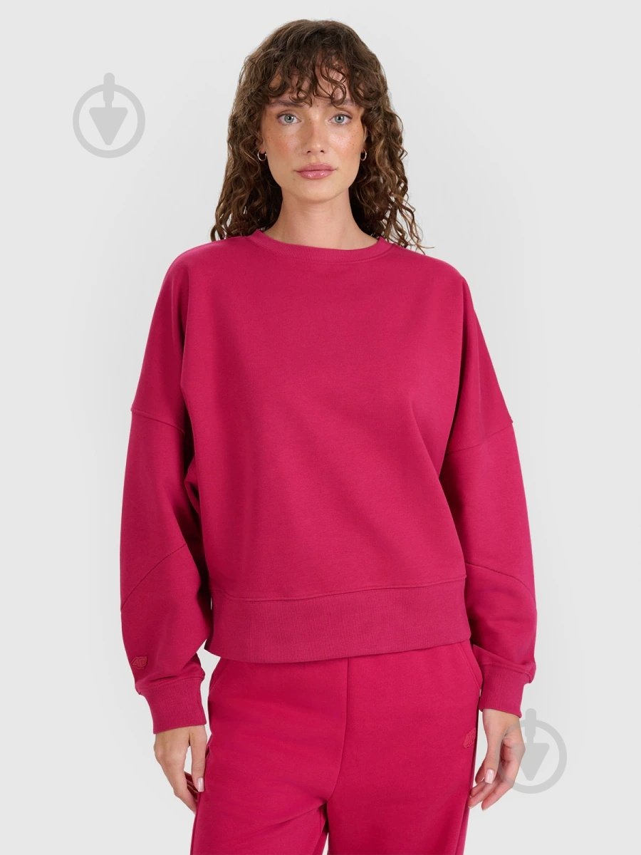 Світшот 4F SWEATSHIRT F1888 4FWAW25TSWSF1888-53S р.L рожевий - фото 1 Світшот 4F SWEATSHIRT F1888 4FWAW25TSWSF1888-53S р.L рожевий - фото 1