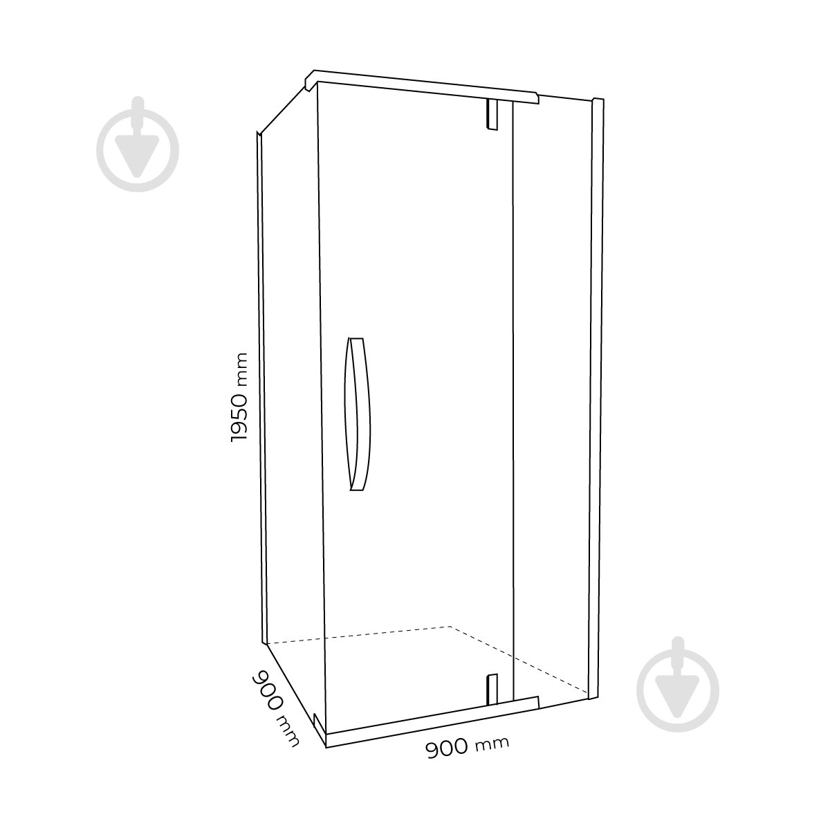 УЦЕНКА! Стенка душевая Doosh DO-CA-02 (УЦ №2533) - фото 3 УЦЕНКА! Стенка душевая Doosh DO-CA-02 (УЦ №2533) - фото 3