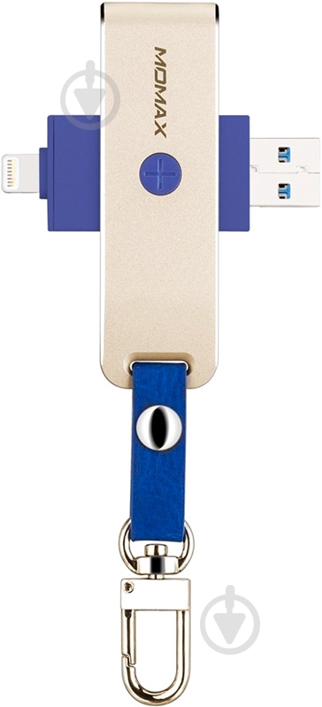 Кардридер MOMAX Elite lightning card reader (CL1L) gold - фото 2