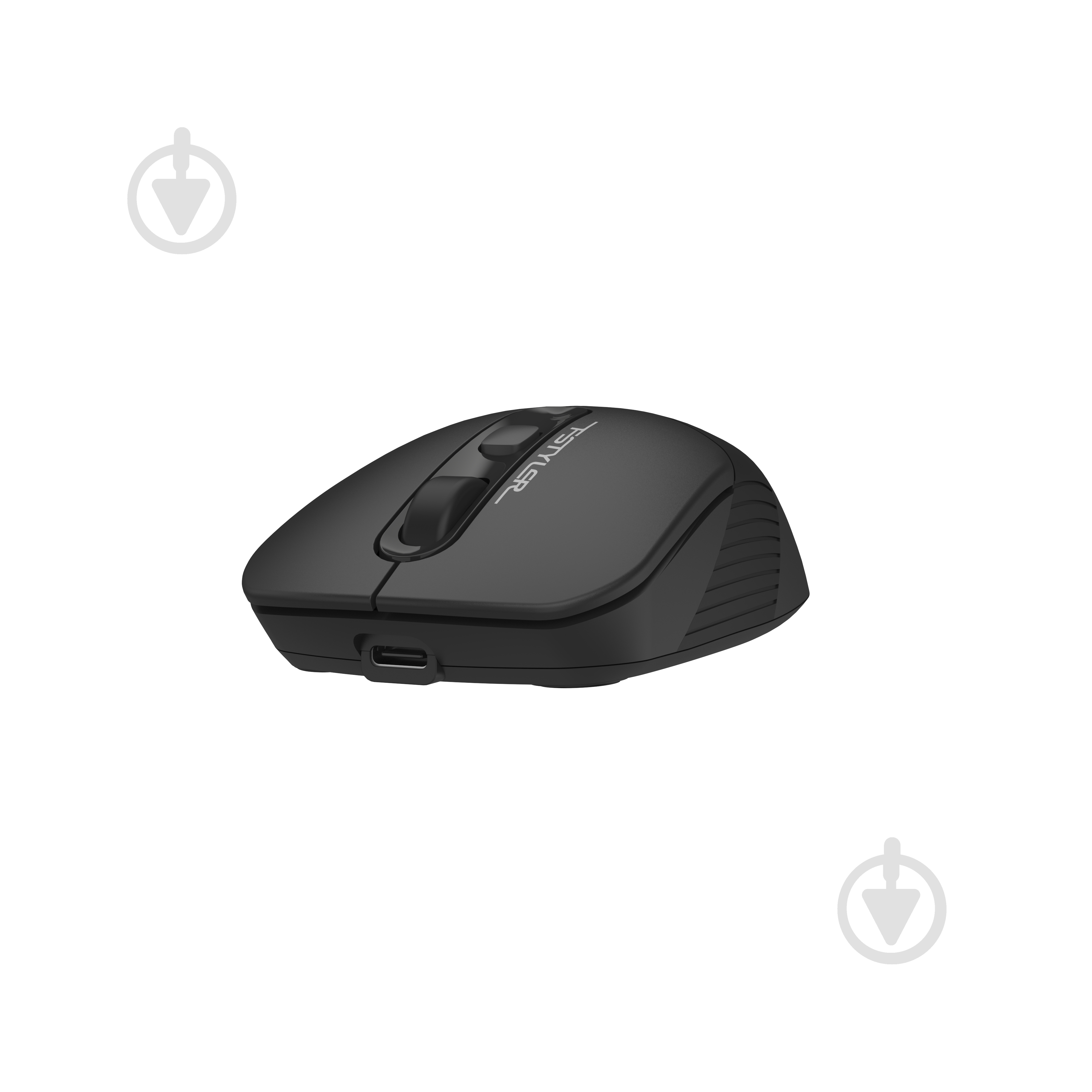 Мышка беспроводная A4Tech бесшумная, 2000 dpi black/grey (FG10CS Air) - фото 4