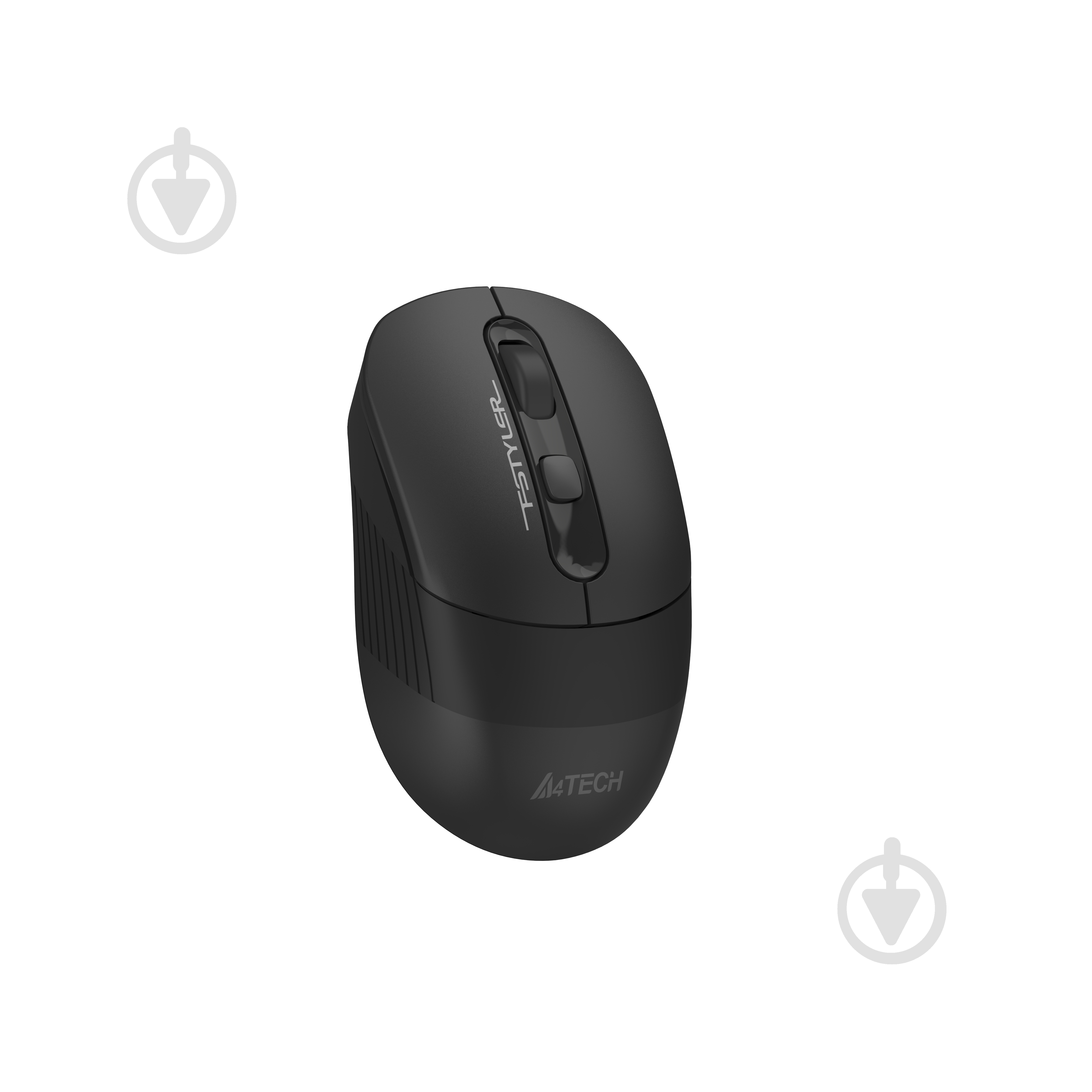 Мышка беспроводная A4Tech бесшумная, 2000 dpi black/grey (FG10CS Air) - фото 2