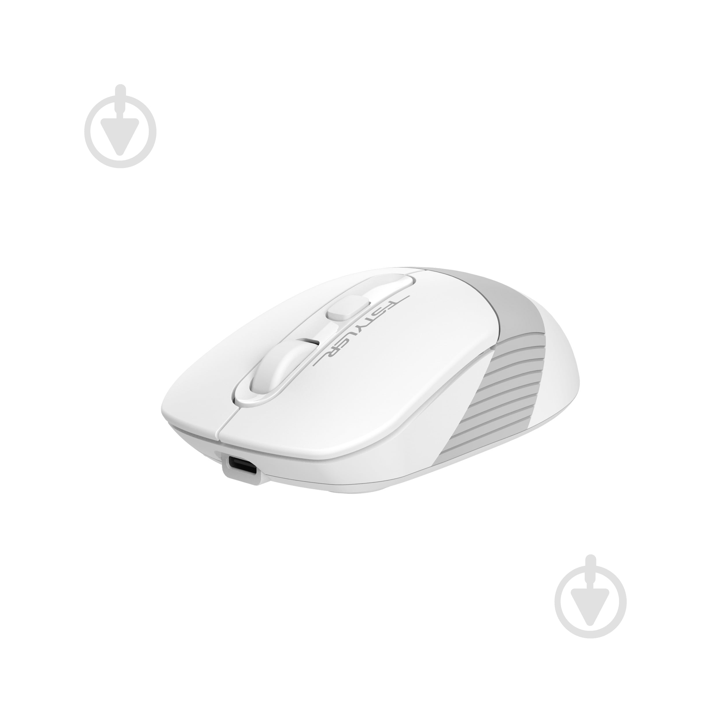 Мишка бездротова A4Tech безшумна, 2000 dpi white/grey (FG10CS Air) - фото 2