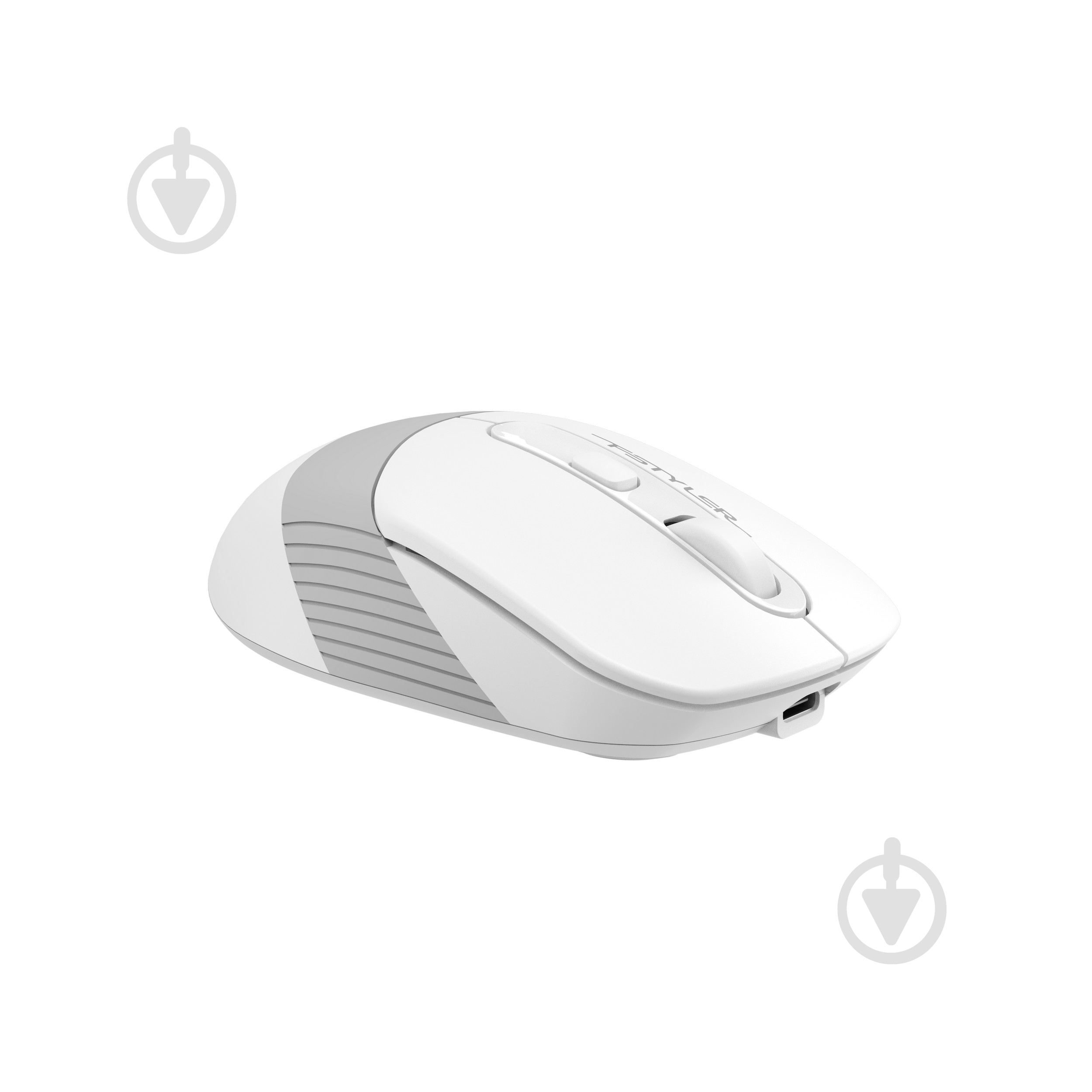 Мишка бездротова A4Tech безшумна, 2000 dpi white/grey (FG10CS Air) - фото 3