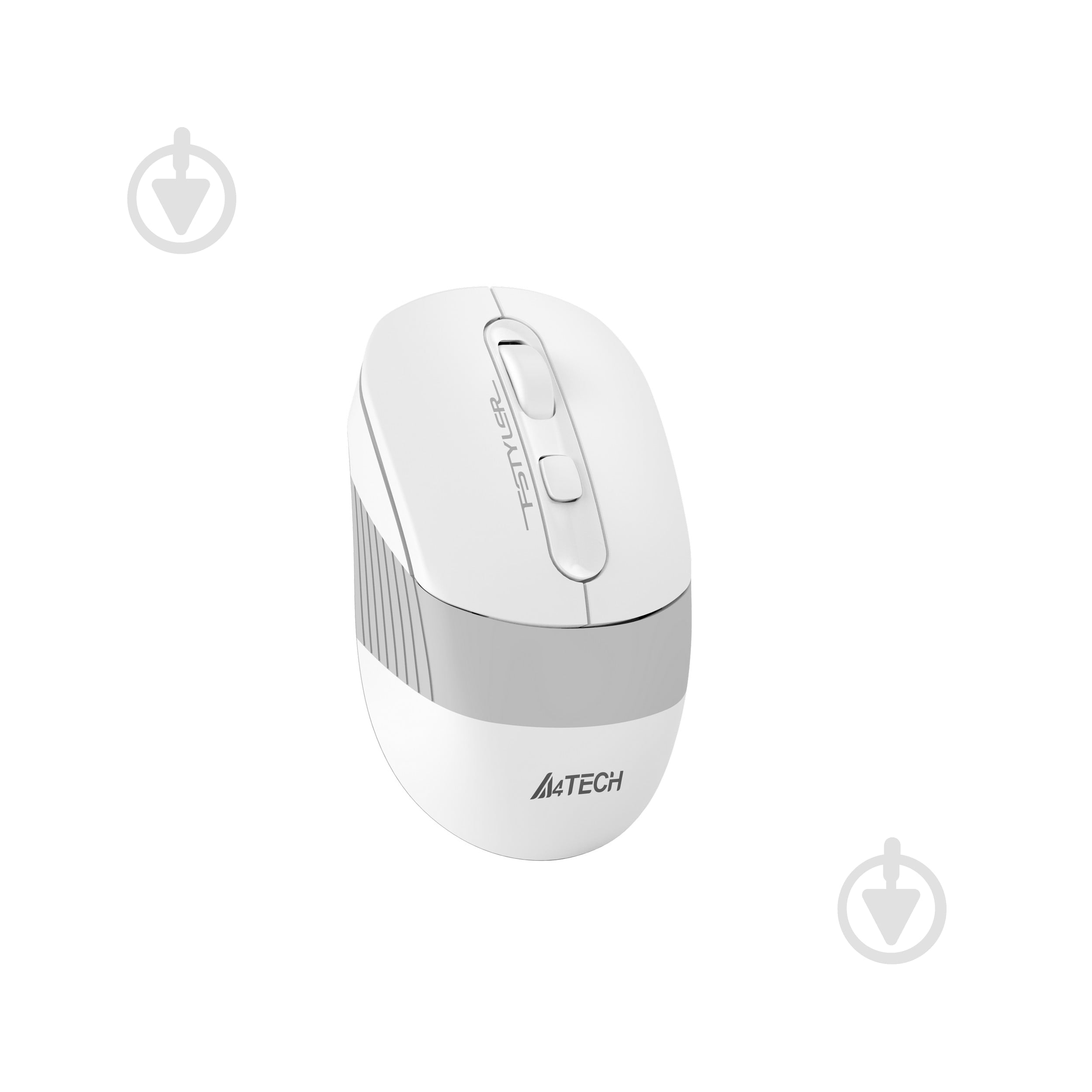 Мишка бездротова A4Tech безшумна, 2000 dpi white/grey (FG10CS Air) - фото 6