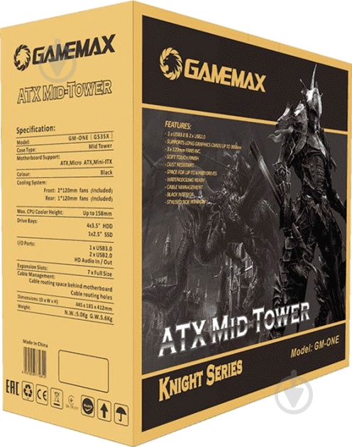 Корпус GameMax GM-ONE FRGB Black - фото 9