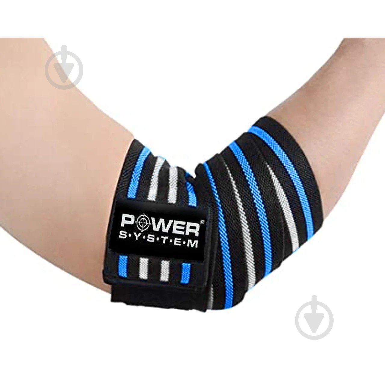 Бинт эластичный Power System Elbow Straps PS-3600 р. универсальный черный с красным - фото 2