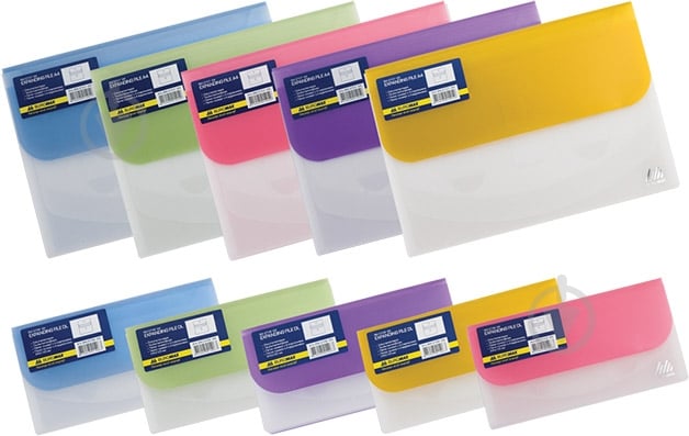 Папка-конверт А4 на липучці TRAVEL 4 відділення в асортименті Buromax BM.3707-99 - фото 1 Папка-конверт А4 на липучці TRAVEL 4 відділення в асортименті Buromax BM.3707-99 - фото 1