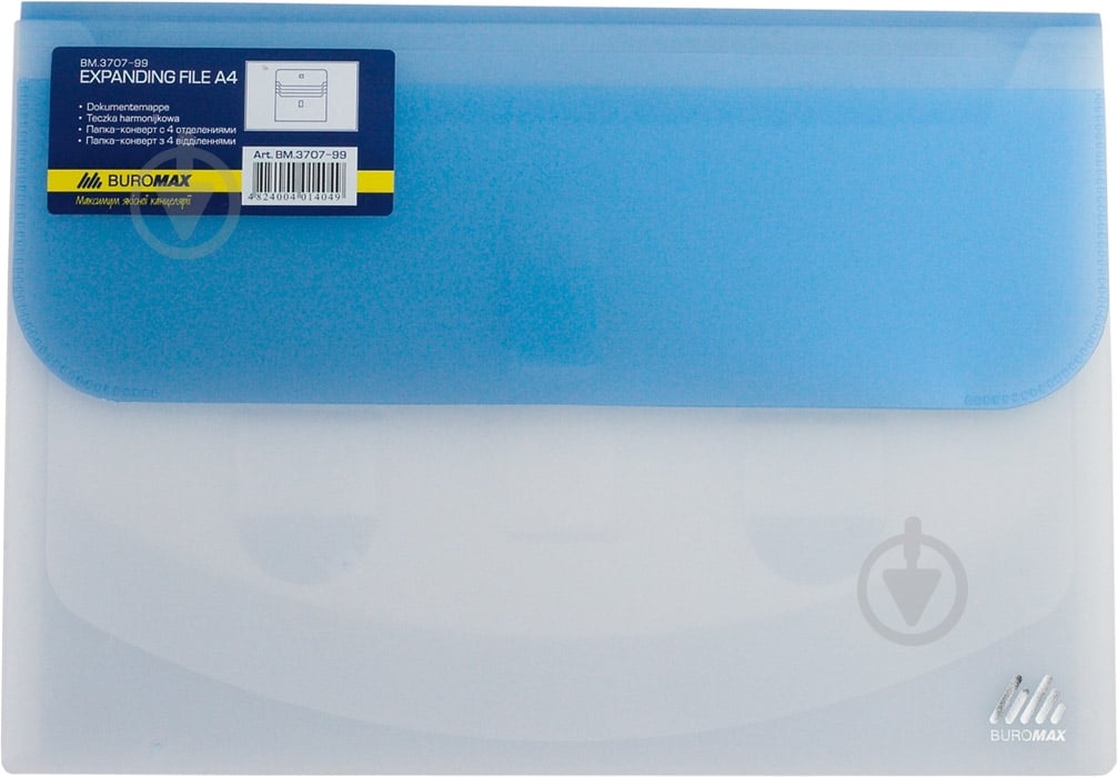 Папка-конверт А4 на липучці TRAVEL 4 відділення в асортименті Buromax BM.3707-99 - фото 5 Папка-конверт А4 на липучці TRAVEL 4 відділення в асортименті Buromax BM.3707-99 - фото 5