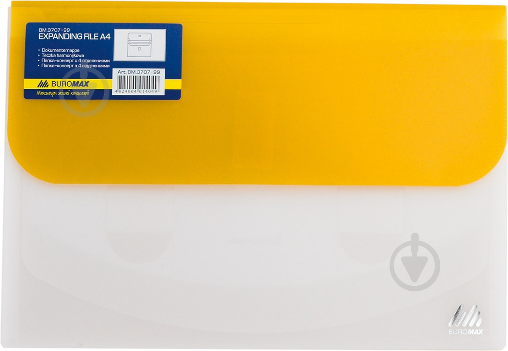 Папка-конверт А4 на липучці TRAVEL 4 відділення в асортименті Buromax BM.3707-99 - фото 9 Папка-конверт А4 на липучці TRAVEL 4 відділення в асортименті Buromax BM.3707-99 - фото 9