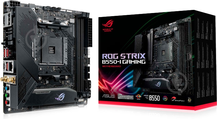 Материнська плата Asus STRIX B550-I GAMING (Socket AM4, AMD B450, mini ITX) - фото 6