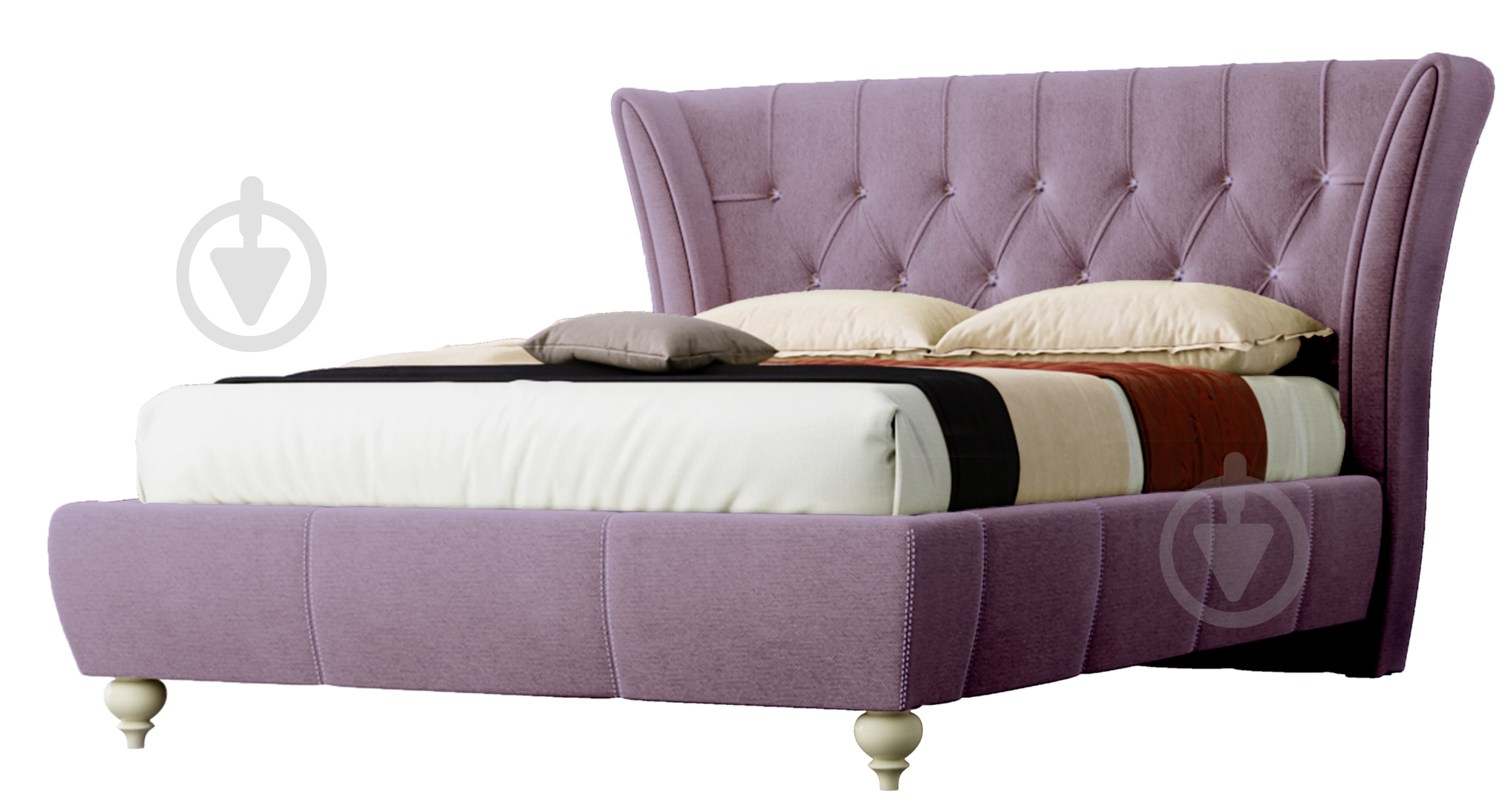 Кровать Green Sofa Эмма Флорида Violet 120x200 см - фото 1