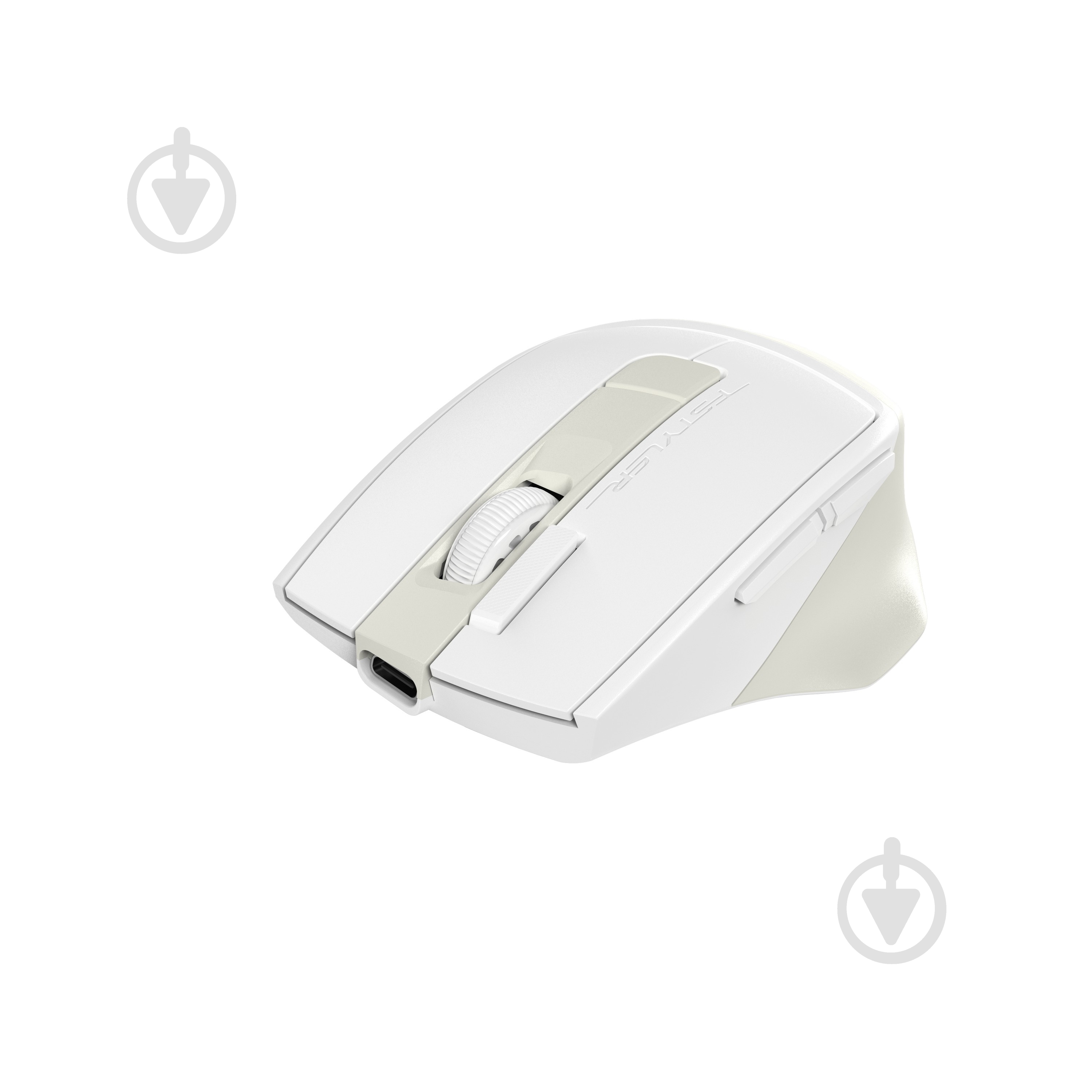 Мышка беспроводная A4Tech бесшумная, 2000 dpi beige (FG45CS Air) - фото 2