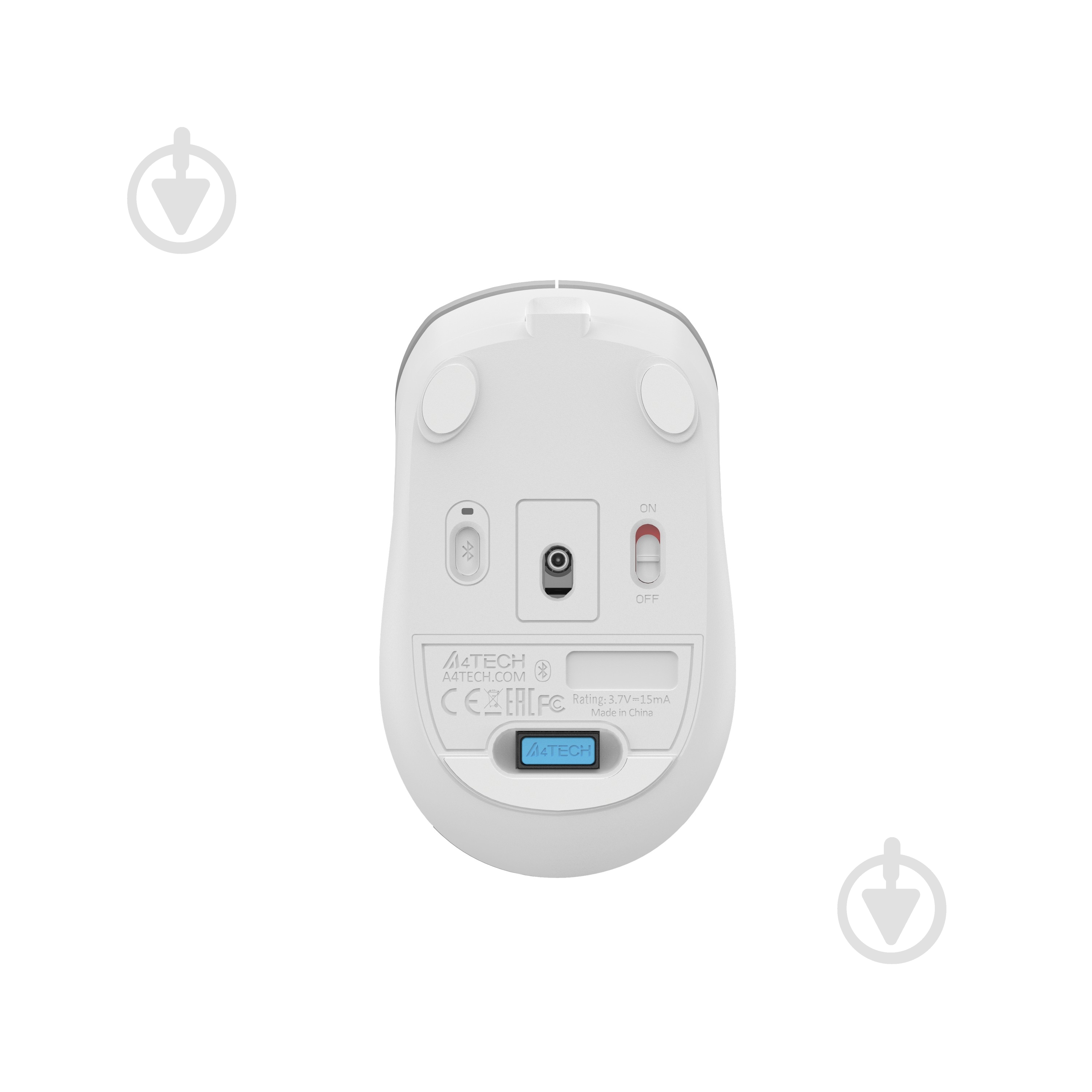 Мышка A4Tech бесшумная BT+RF (Combo), 2000DPI grey (FB26CS Air) - фото 6