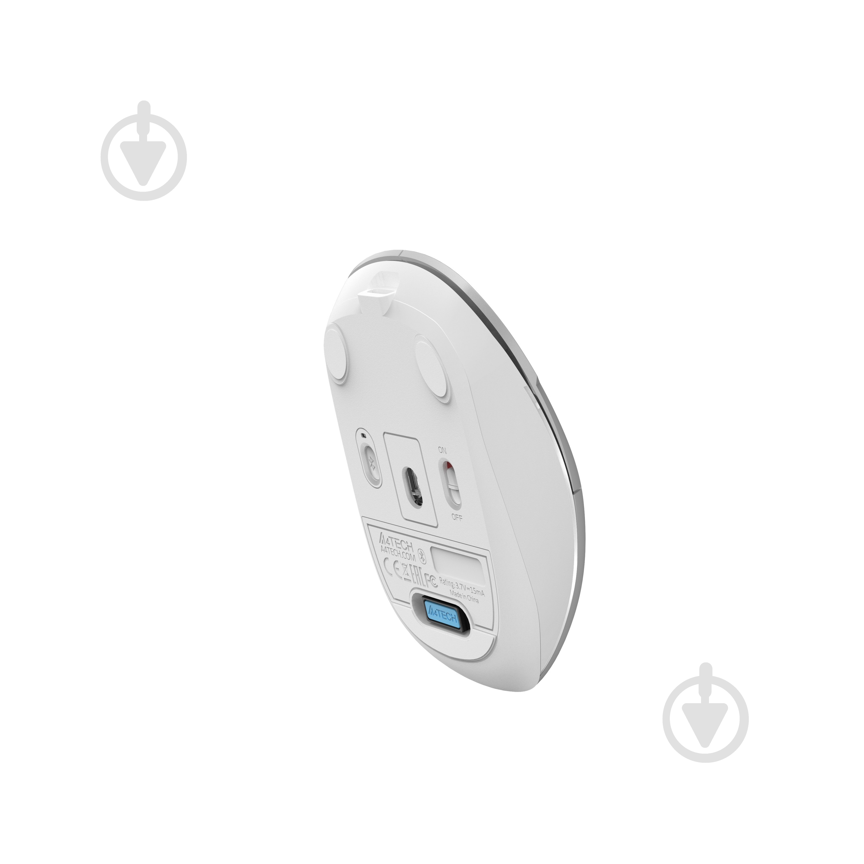 Мышка A4Tech бесшумная BT+RF (Combo), 2000DPI grey (FB26CS Air) - фото 5