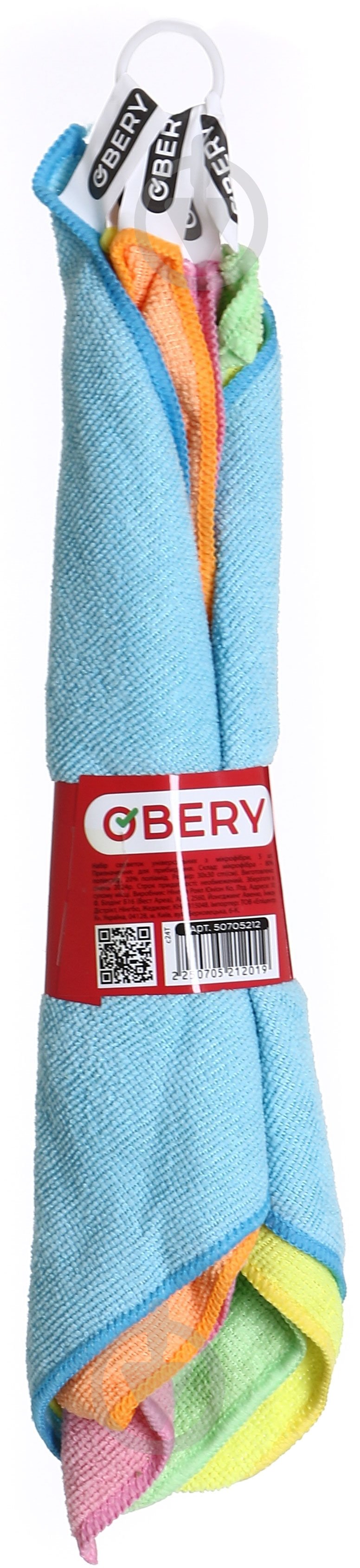 Набір серветок універсальних OBERY 30 х 30 см 5 шт./уп. - фото 2