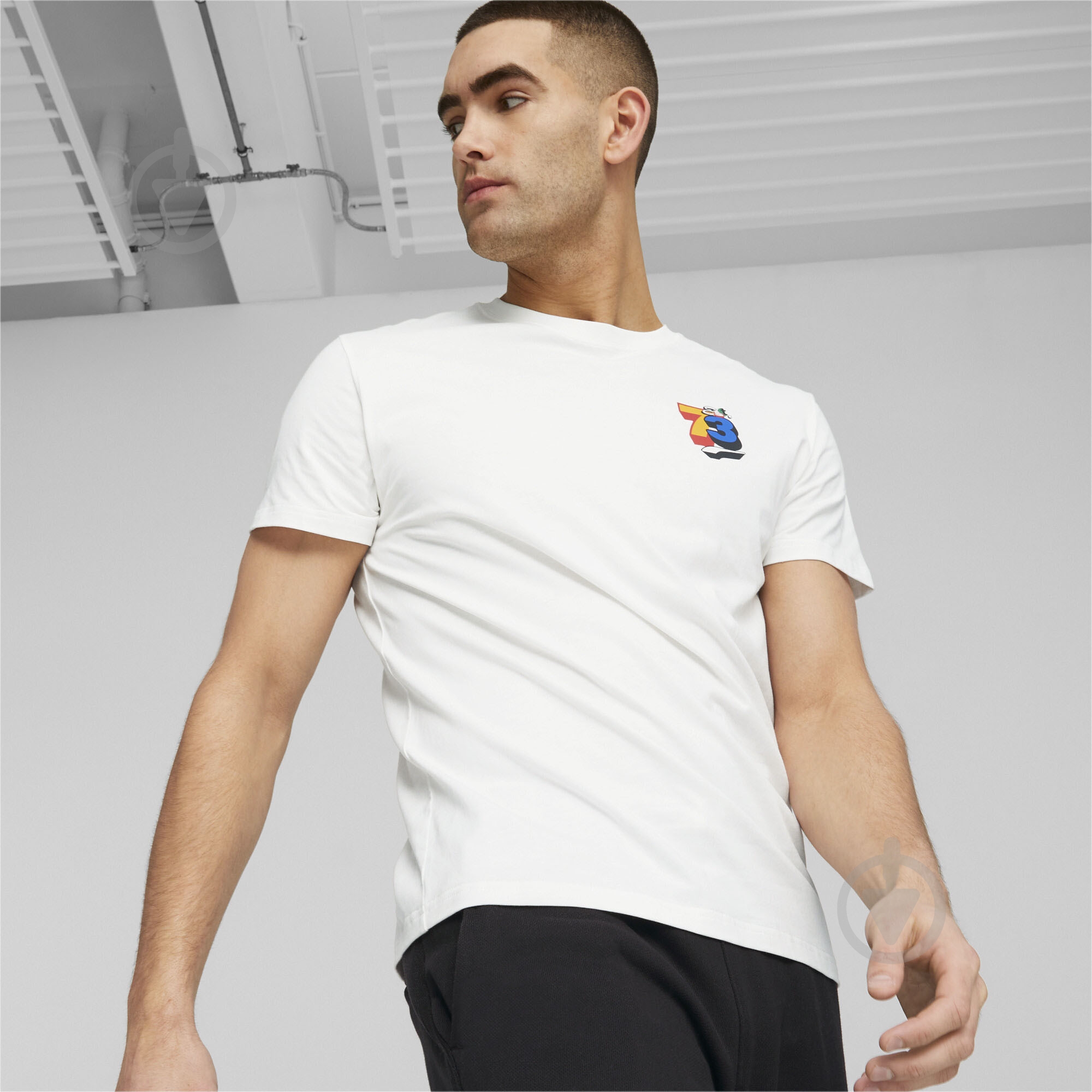 Футболка Puma TRASH TALK SS TEE 2 62207201 р.M белый - фото 3