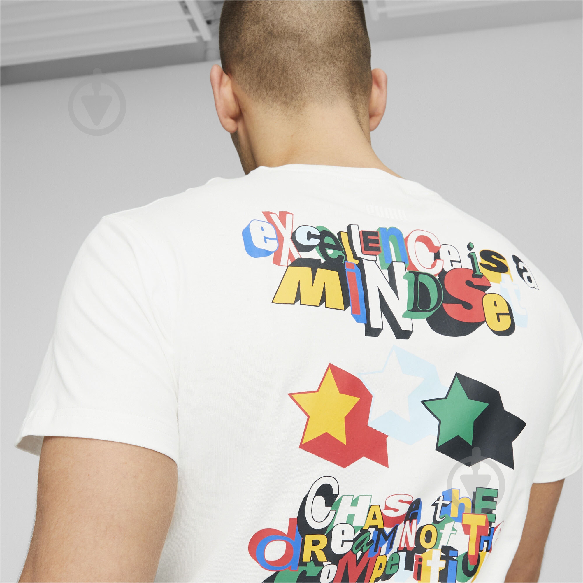 Футболка Puma TRASH TALK SS TEE 2 62207201 р.M белый - фото 5