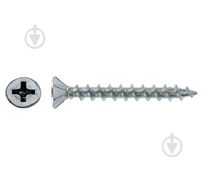 Шуруп для ПВХ потайная головка Expert Fix ЦБ 4x20 мм 30 шт. белый цинк (9P14020-2bp) - фото 1