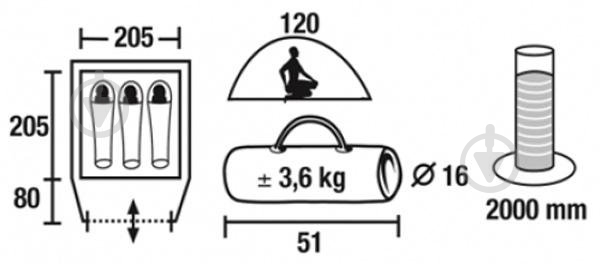 Палатка туристическая Time Eco Travel-3 - фото 7