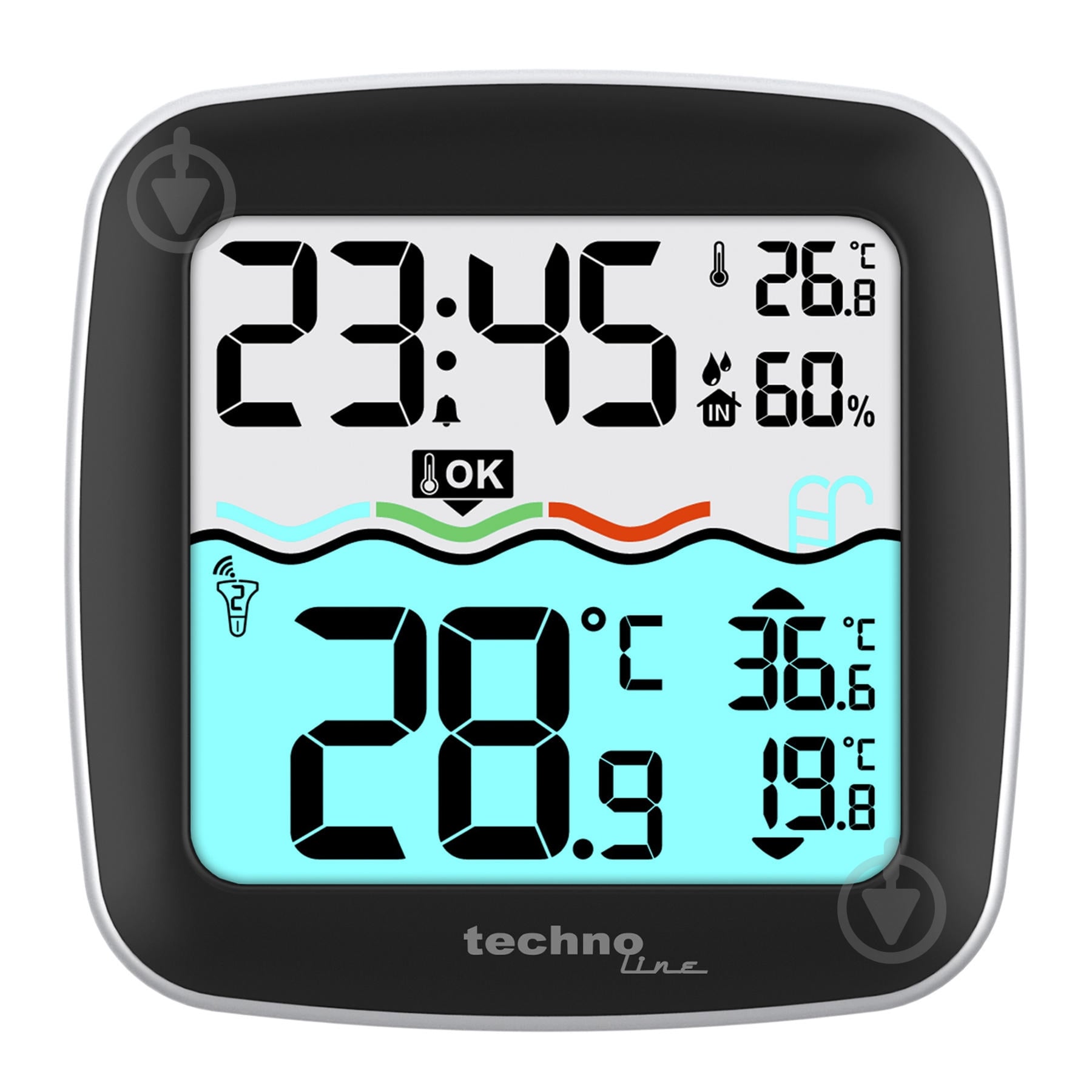 Термогигрометр Technoline Black (WS9059) - фото 2