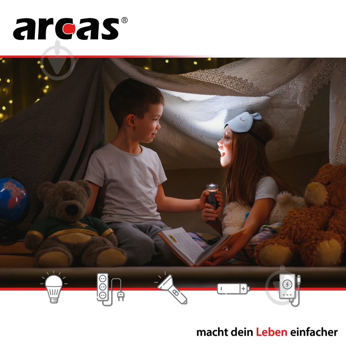 Фонарик Arcas 1W LED Flashlight with zoom 3хААА BP1 60 Lm - фото 3 Фонарик Arcas 1W LED Flashlight with zoom 3хААА BP1 60 Lm - фото 3