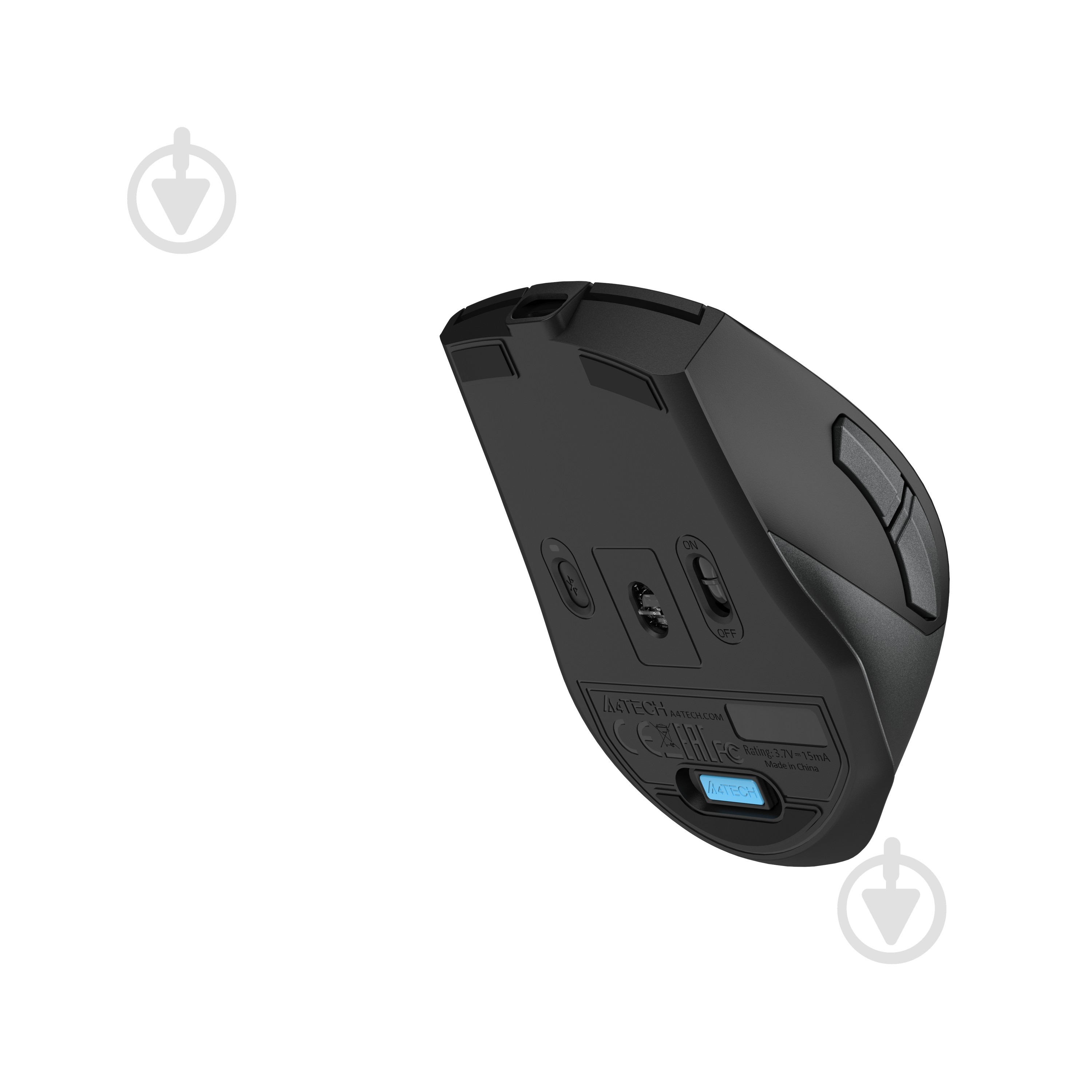 Мышка A4Tech бесшумная, BT+RF (Combo) black/grey (FB45CS Air) - фото 6 Мышка A4Tech бесшумная, BT+RF (Combo) black/grey (FB45CS Air) - фото 6