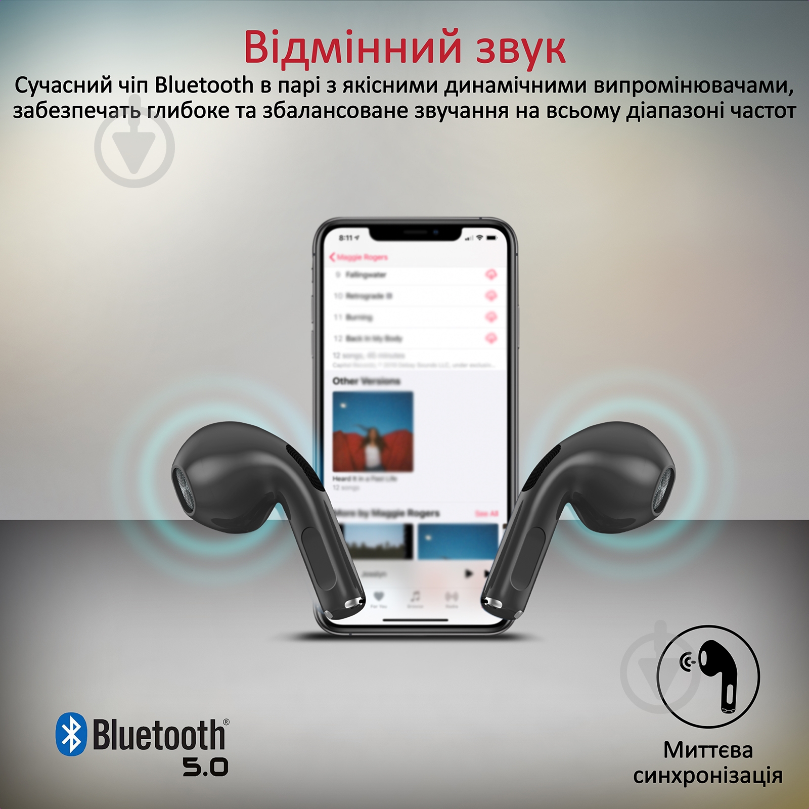 Наушники Promate Charisma-2 Bluetooth 5 black (charisma-2.black) - фото 2 Наушники Promate Charisma-2 Bluetooth 5 black (charisma-2.black) - фото 2