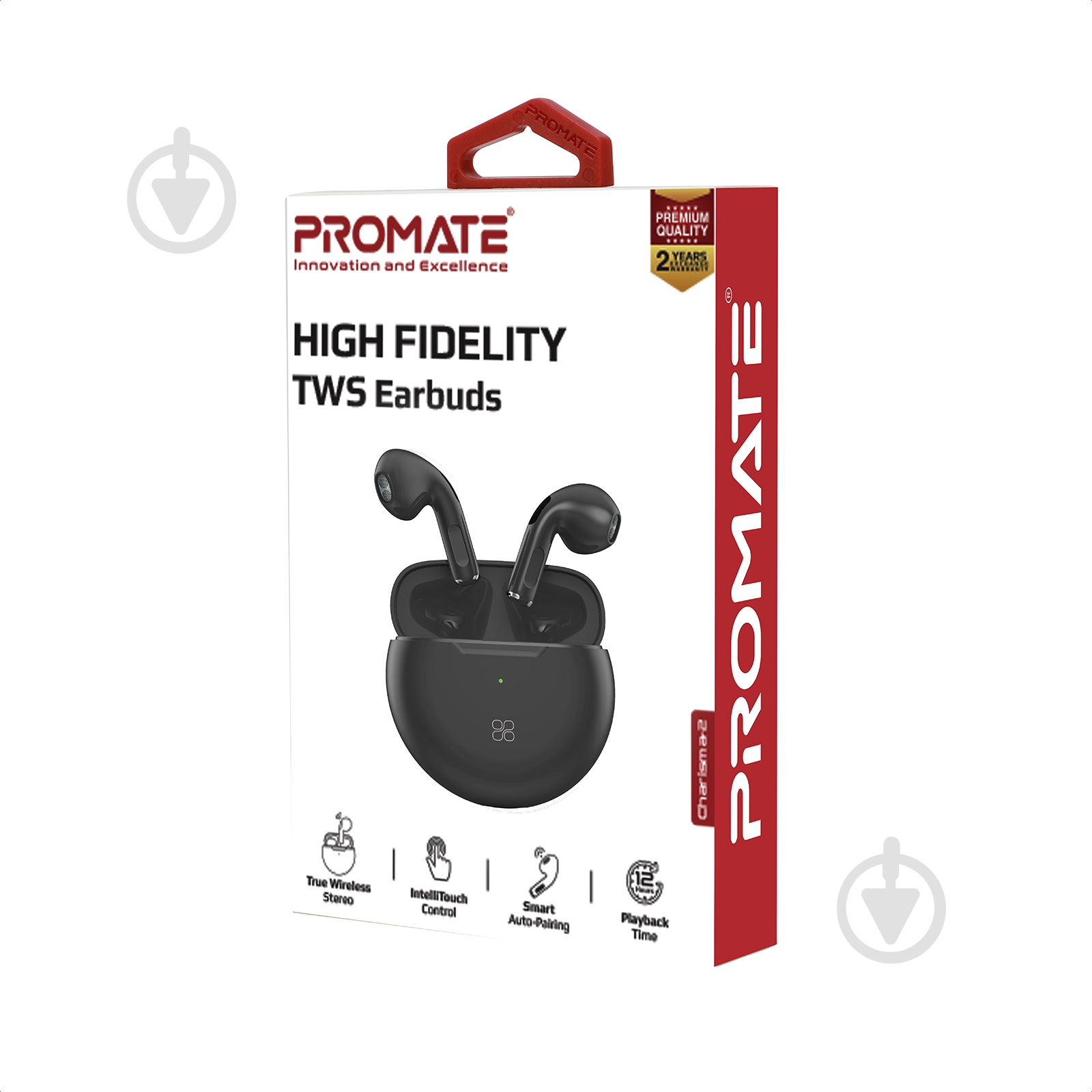 Наушники Promate Charisma-2 Bluetooth 5 black (charisma-2.black) - фото 7 Наушники Promate Charisma-2 Bluetooth 5 black (charisma-2.black) - фото 7