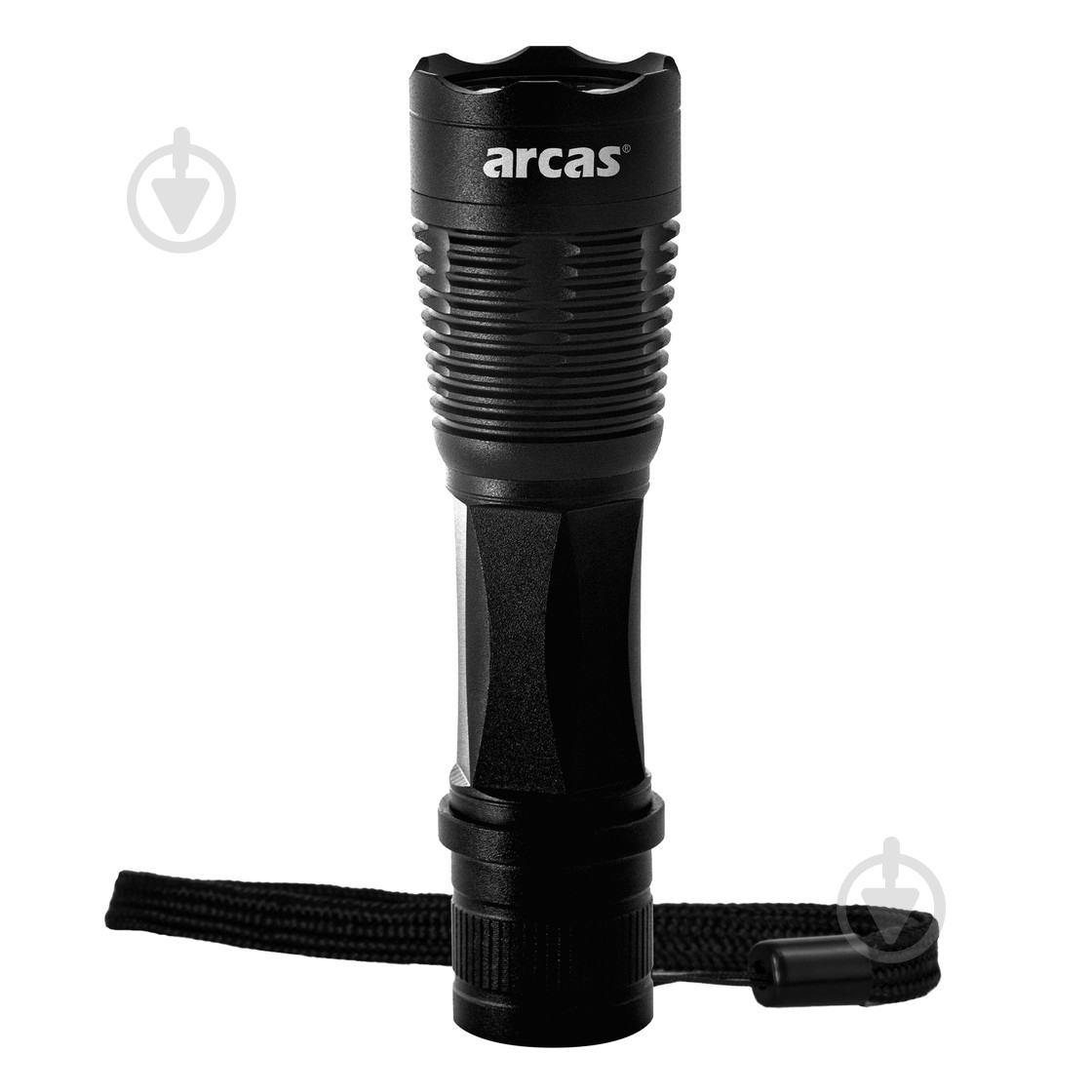 Фонарик Arcas 1W LED Aluminum Flashlight 1хR6 BP1 черный - фото 1 Фонарик Arcas 1W LED Aluminum Flashlight 1хR6 BP1 черный - фото 1