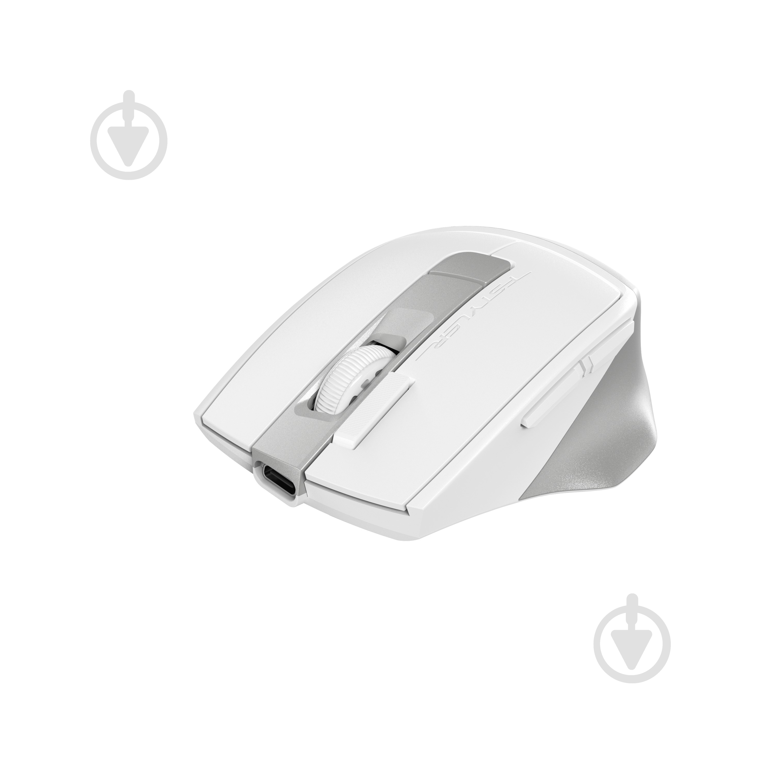 Мышка A4Tech бесшумная, BT+RF (Combo), 2000DPI silver/white (FB45CS Air) - фото 2