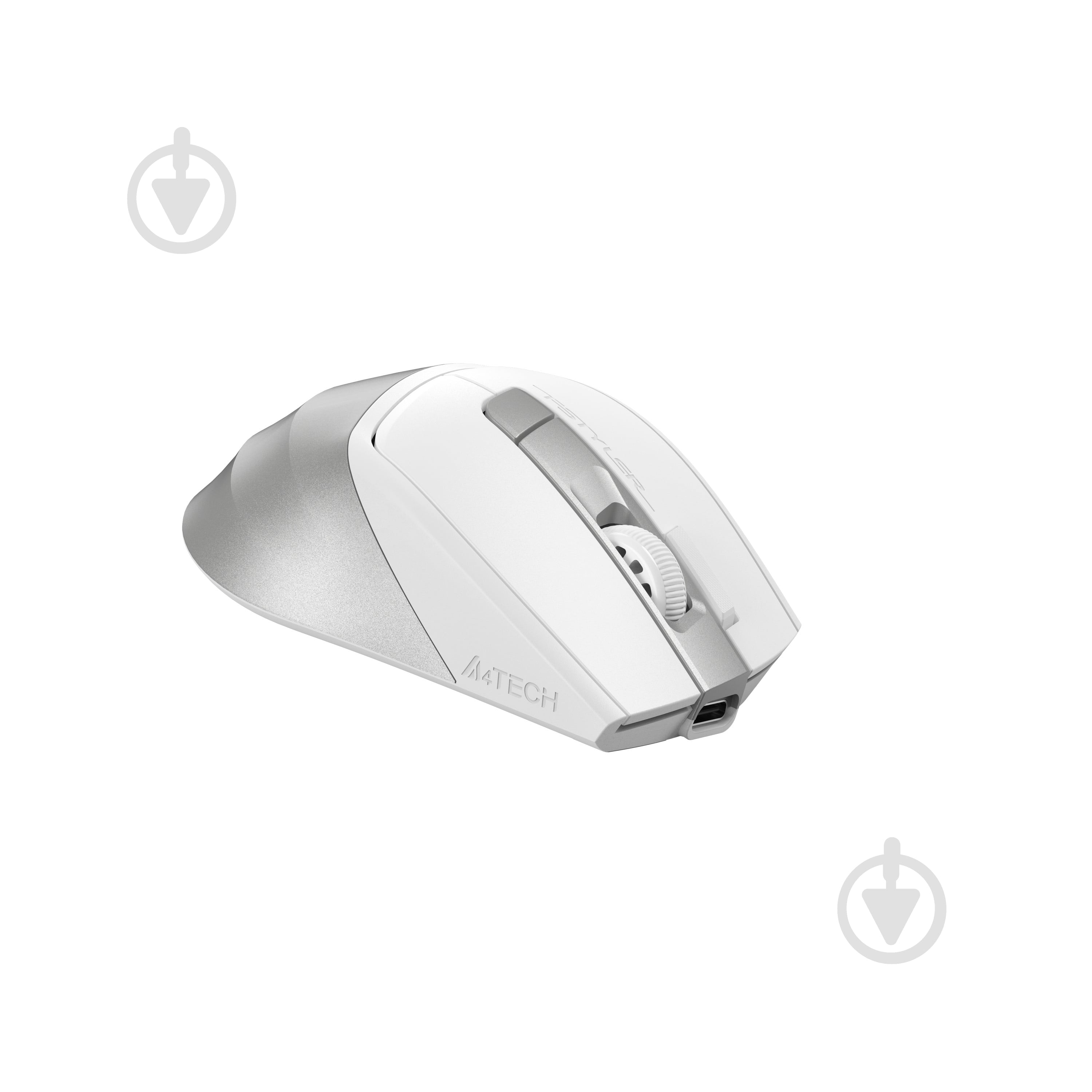 Мышка A4Tech бесшумная, BT+RF (Combo), 2000DPI silver/white (FB45CS Air) - фото 3
