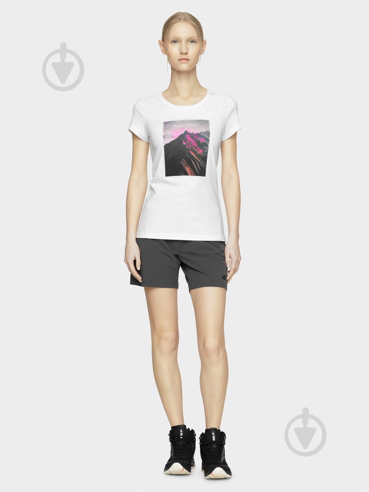 Футболка 4F D4L20-TSD151-10S р.M белый - фото 2 Футболка 4F D4L20-TSD151-10S р.M белый - фото 2