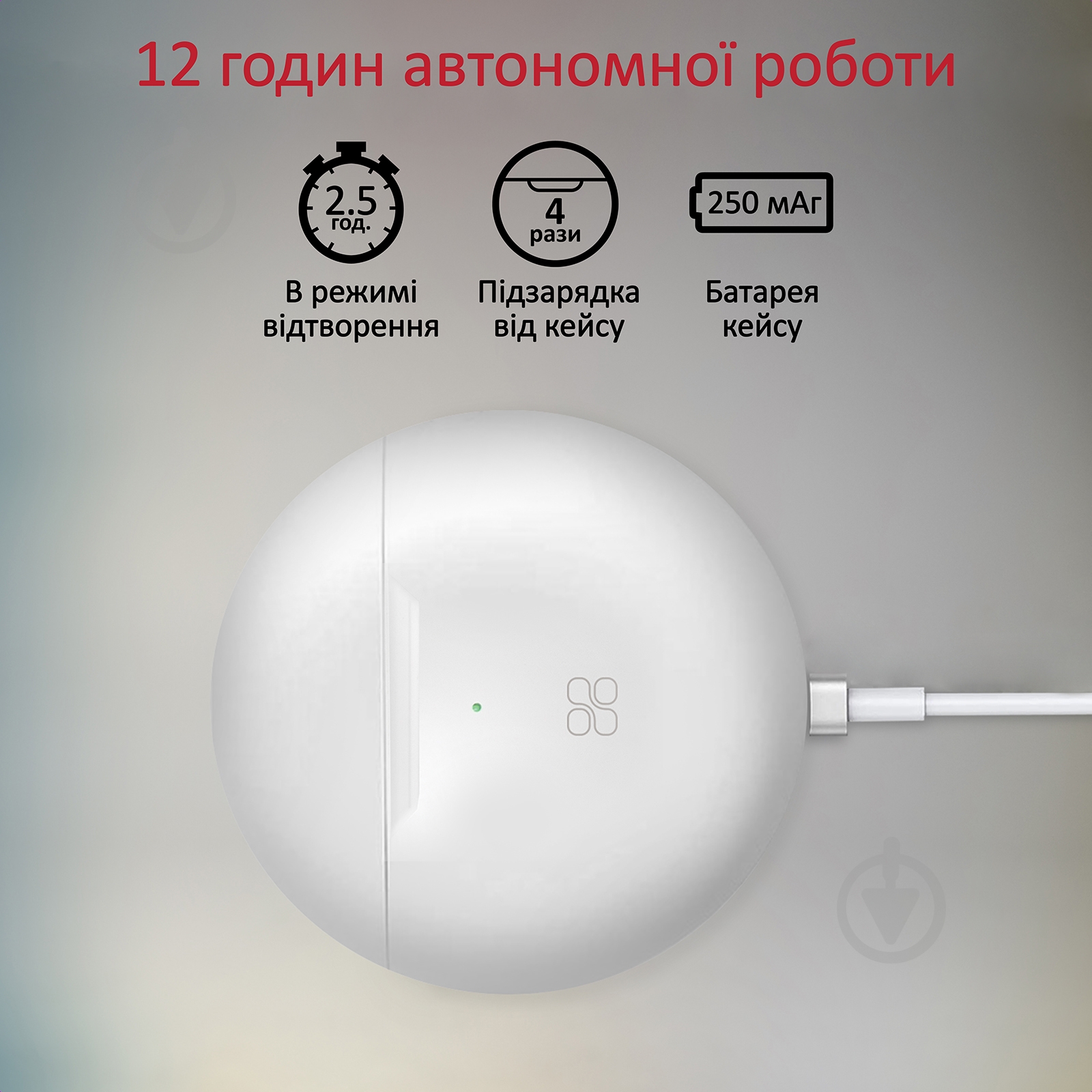 Навушники Promate Charisma-2 Bluetooth 5 white (charisma-2.white) - фото 3 Навушники Promate Charisma-2 Bluetooth 5 white (charisma-2.white) - фото 3