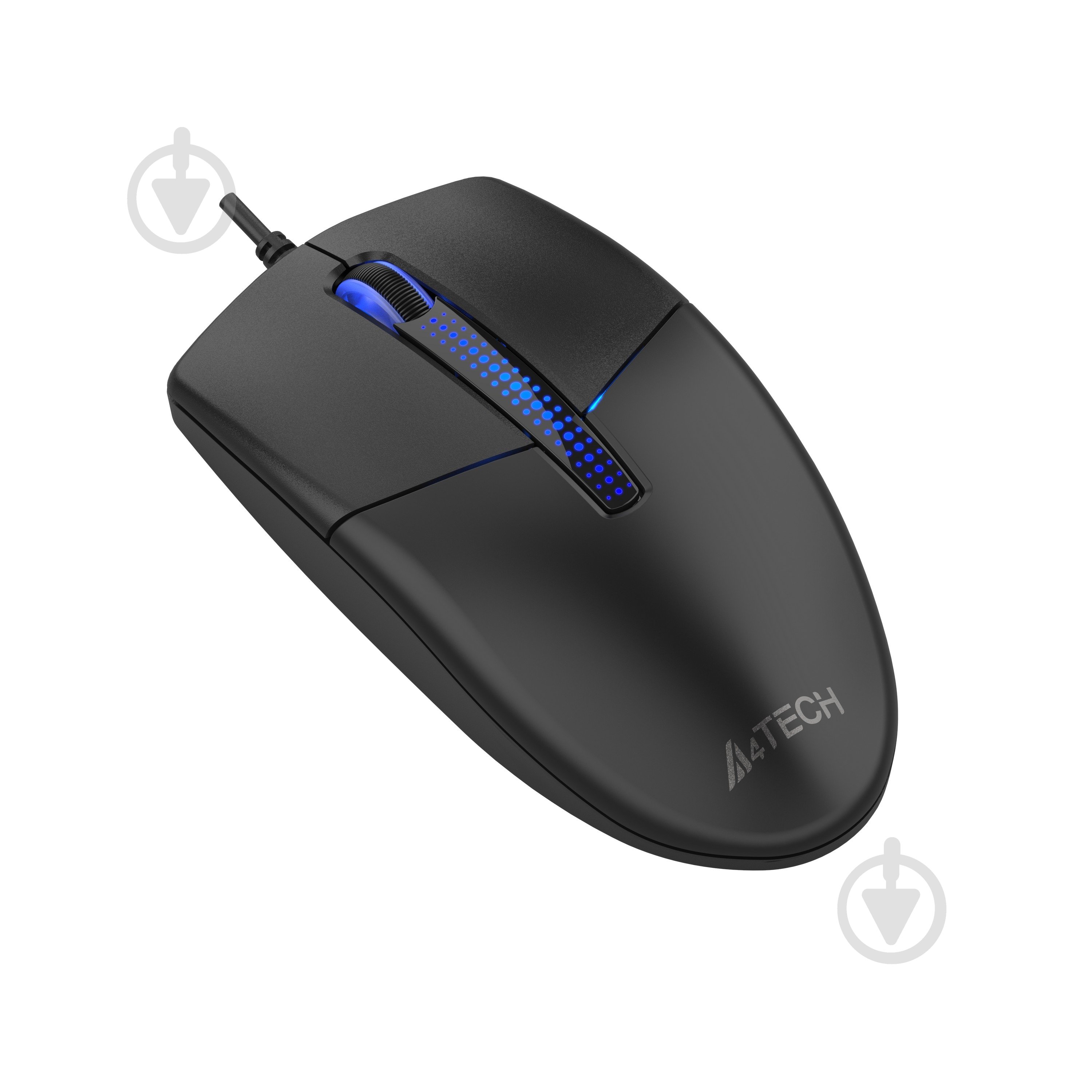 Мышка A4Tech USB, синяя подсветка, 1200 dpi black (N-530) - фото 4 Мышка A4Tech USB, синяя подсветка, 1200 dpi black (N-530) - фото 4