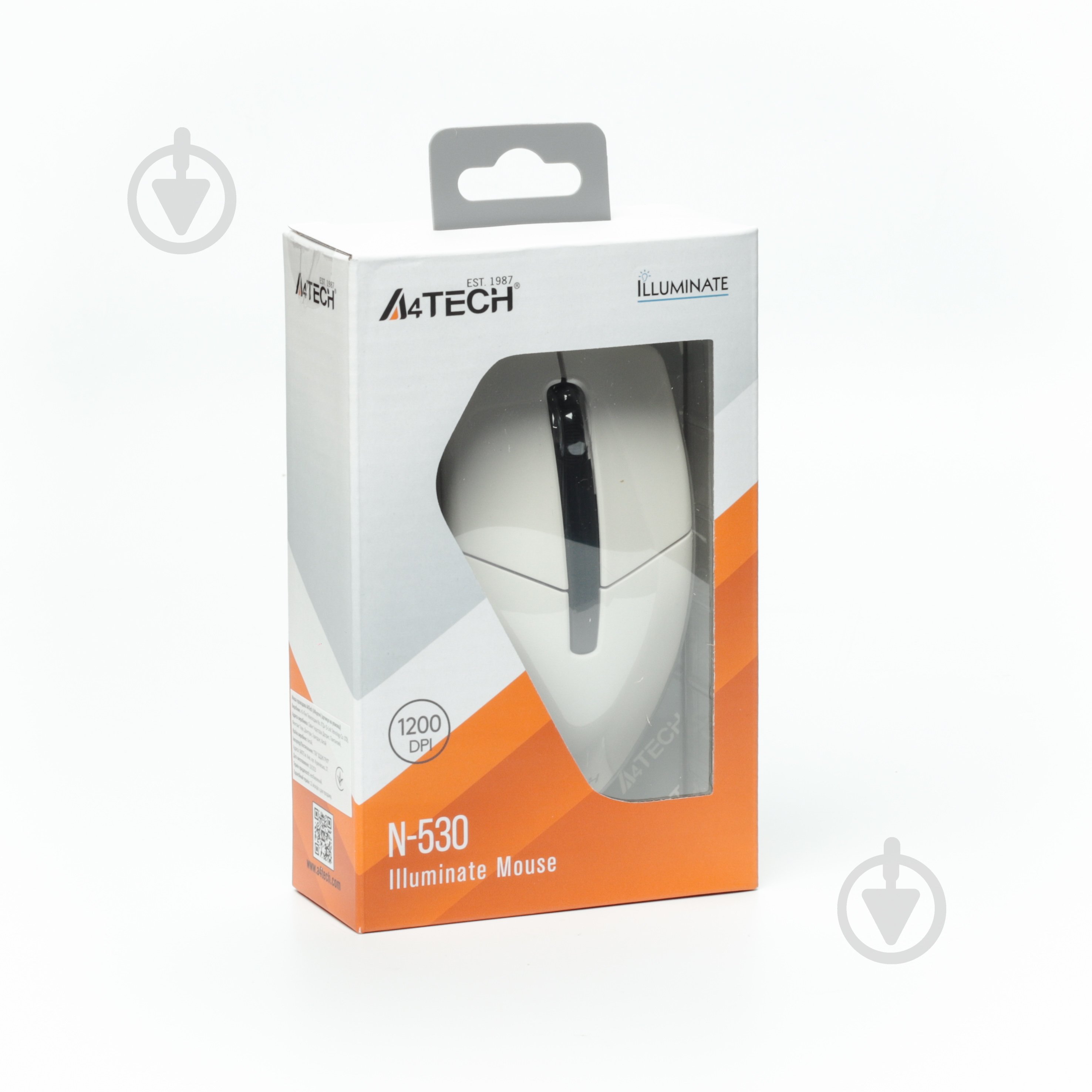 Мышка A4Tech SB, синяя подсветка, 1200 dpi white (N-530) - фото 8 Мышка A4Tech SB, синяя подсветка, 1200 dpi white (N-530) - фото 8