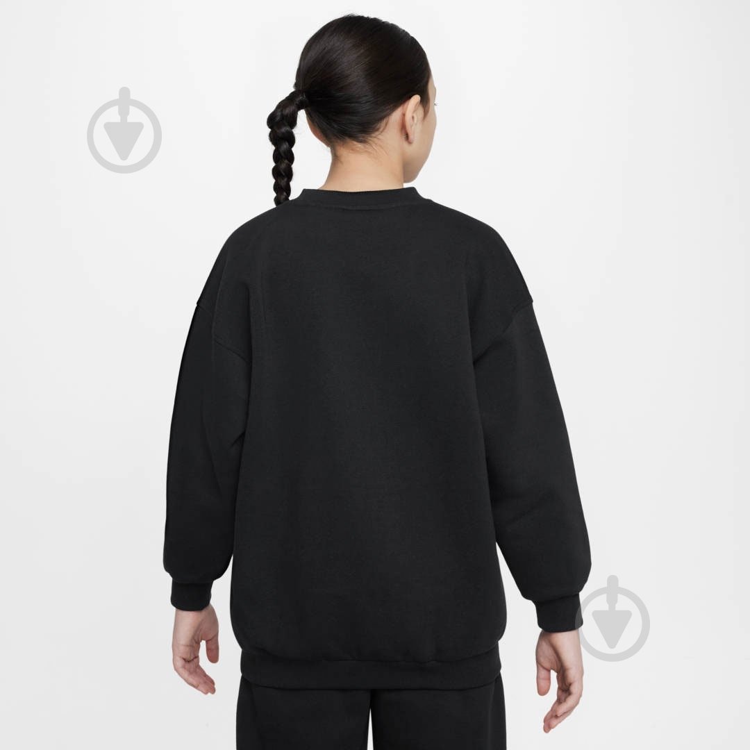 Світшот Nike G NSW CLUB FLC BF CREW LS SHNE FJ6161-010 р.L чорний - фото 4