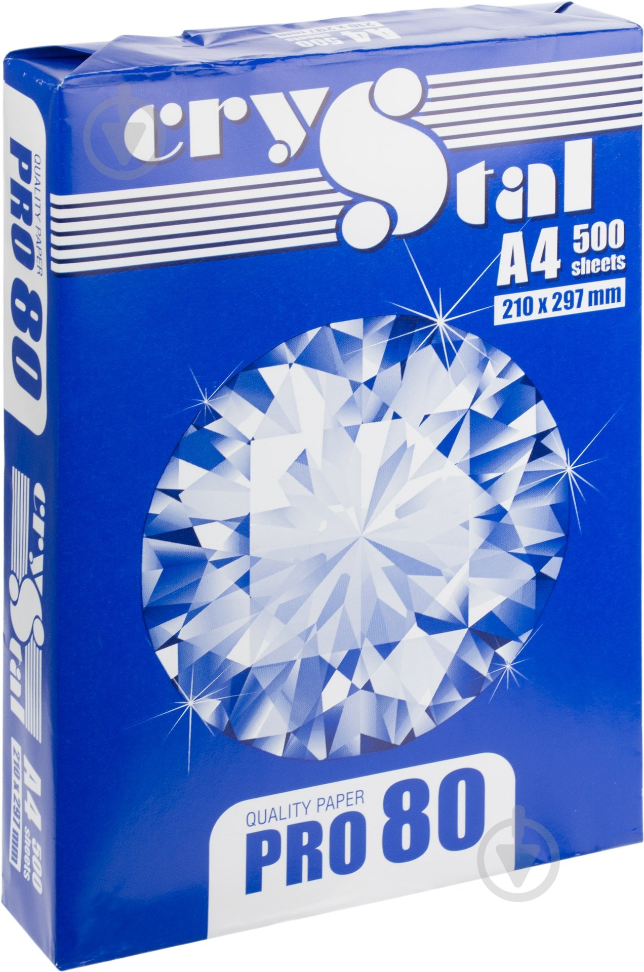 Папір офісний CRYSTAL A4 80 г/м білий 500 аркушів - фото 1