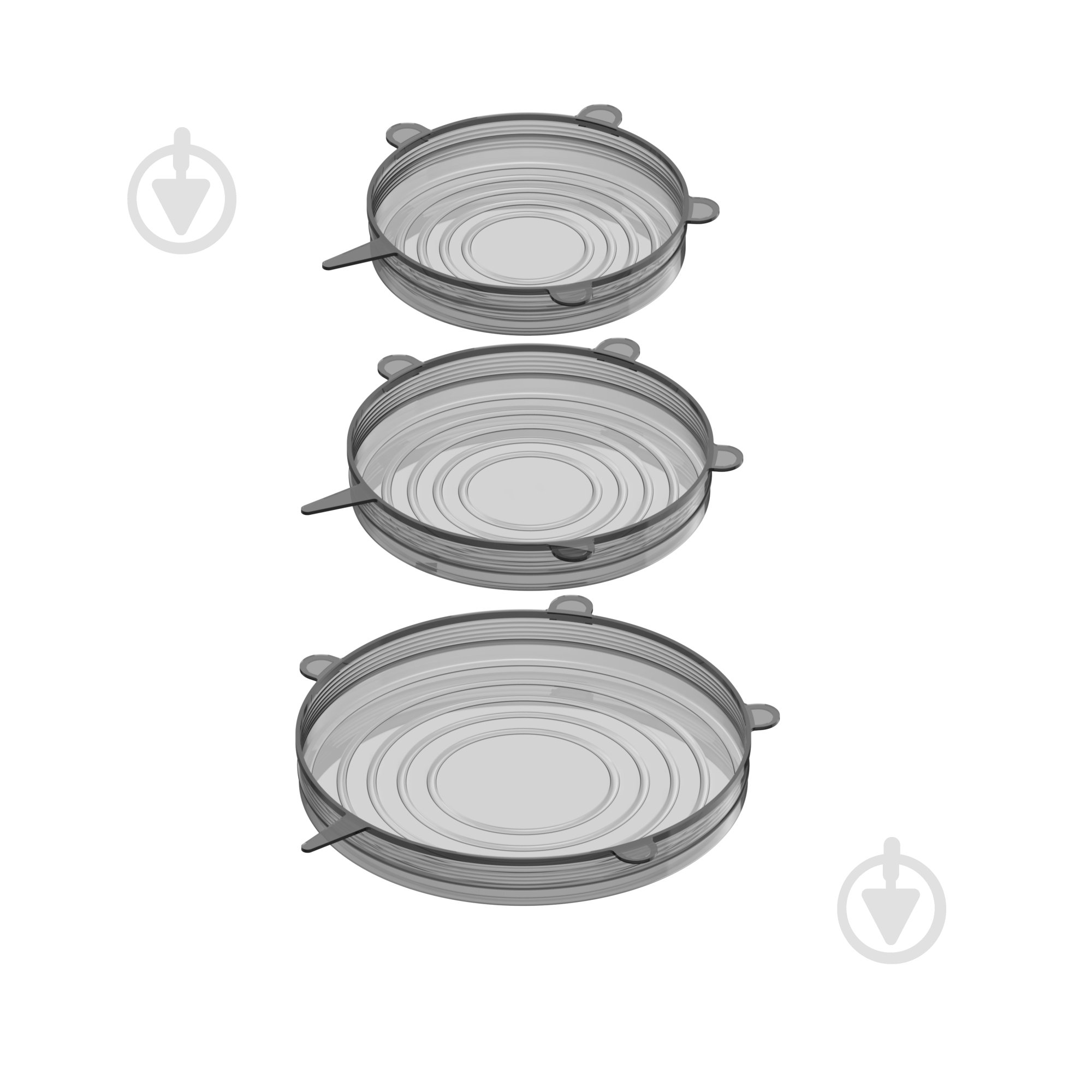 Набір кришок Krauff багаторазових силіконових Smart Fit 3 шт. 29-298-044 - фото 4 Набір кришок Krauff багаторазових силіконових Smart Fit 3 шт. 29-298-044 - фото 4