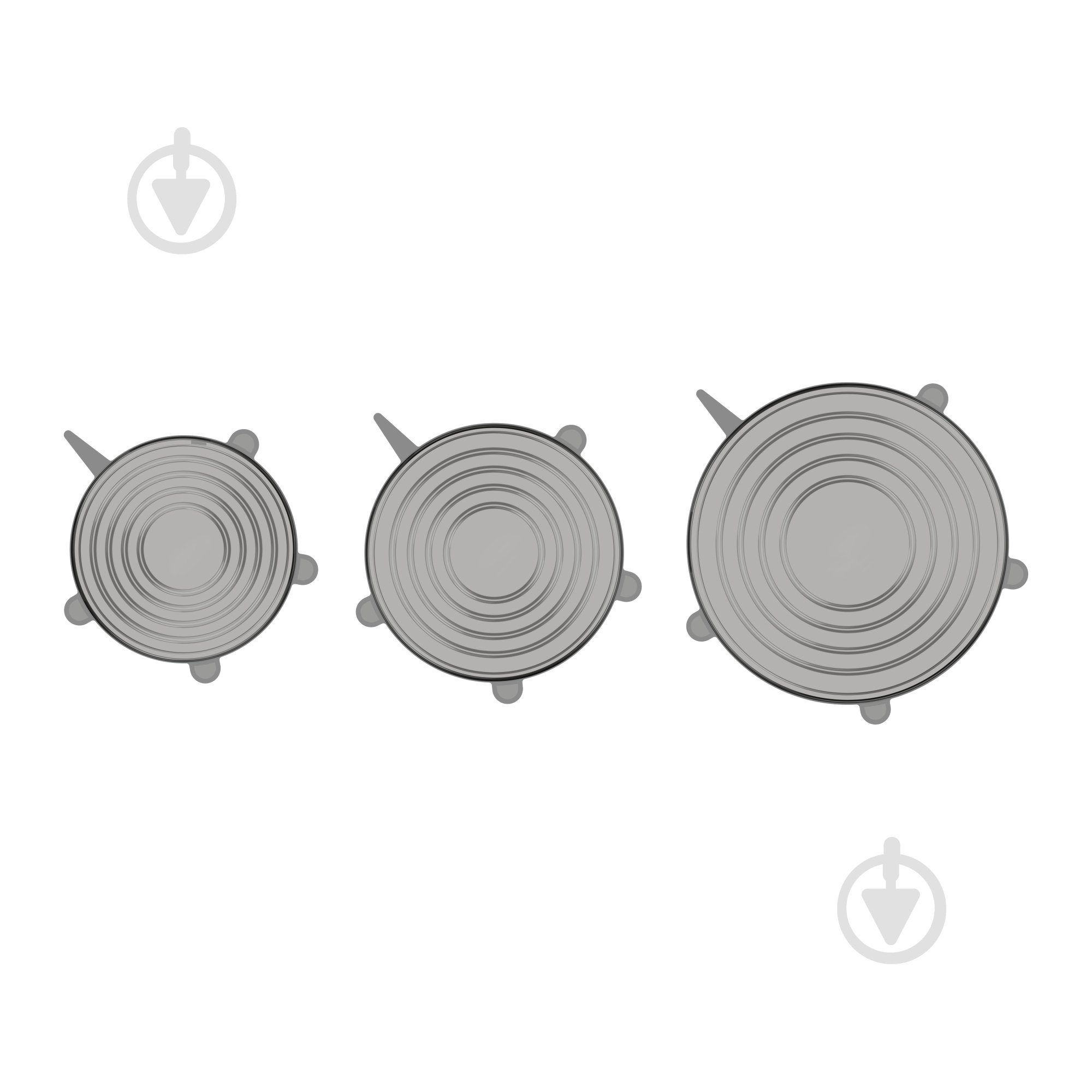 Набір кришок Krauff багаторазових силіконових Smart Fit 3 шт. 29-298-044 - фото 5 Набір кришок Krauff багаторазових силіконових Smart Fit 3 шт. 29-298-044 - фото 5