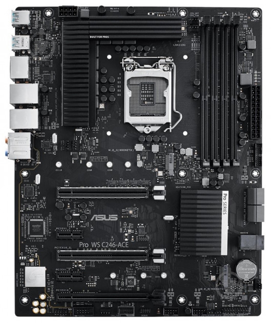 Материнська плата Asus PRO WS C246-ACE (Socket 1151, Intel C246, ATX) - фото 1