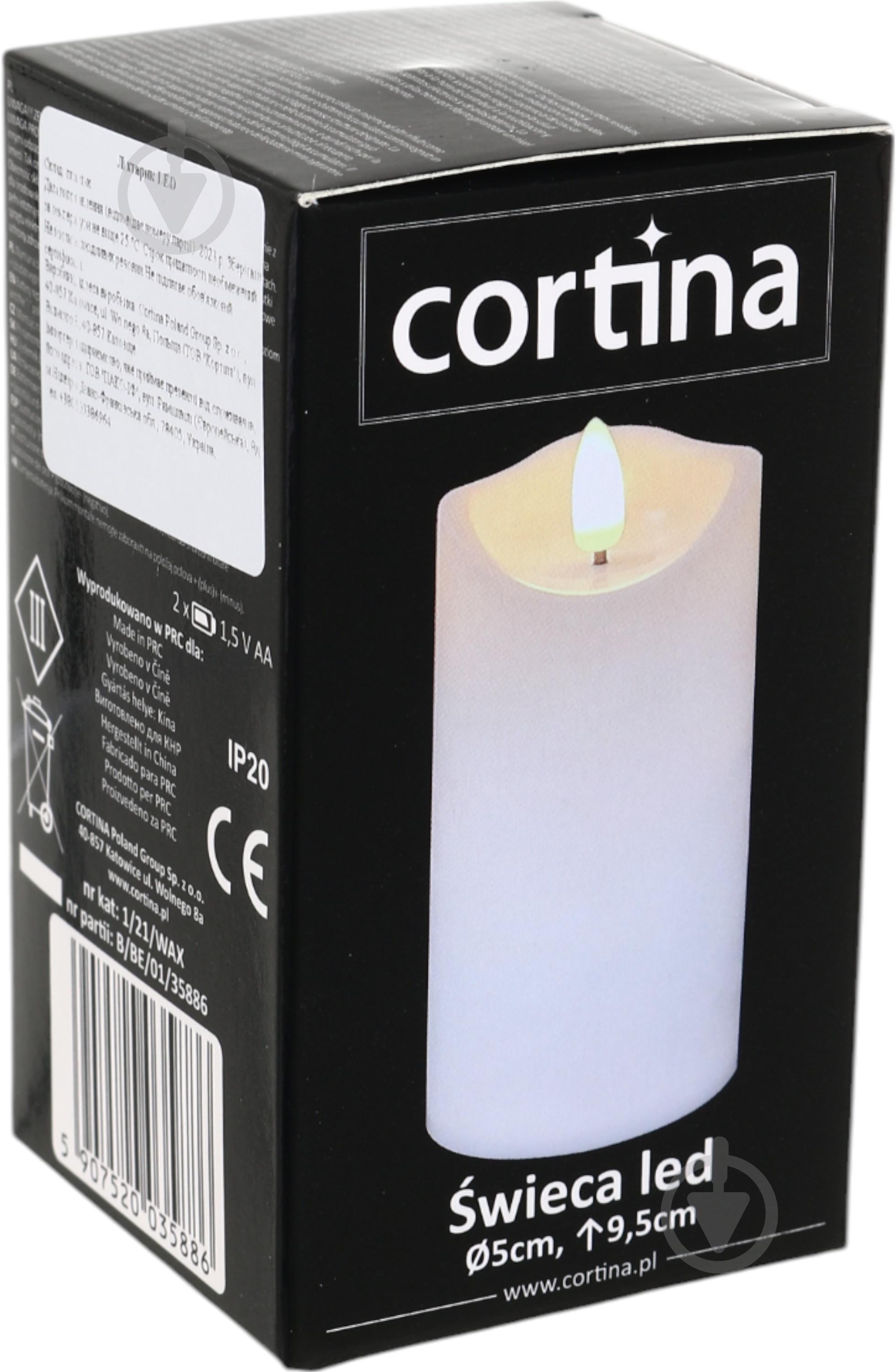 Свічка LED циліндр 50х95 мм біла - фото 3 Свічка LED циліндр 50х95 мм біла - фото 3