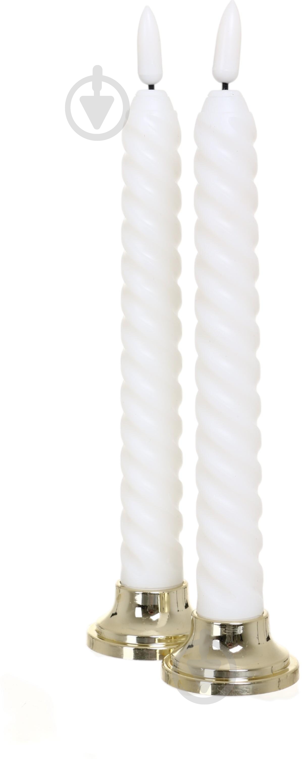 Свеча LED столовая 2шт. белая - фото 2 Свеча LED столовая 2шт. белая - фото 2