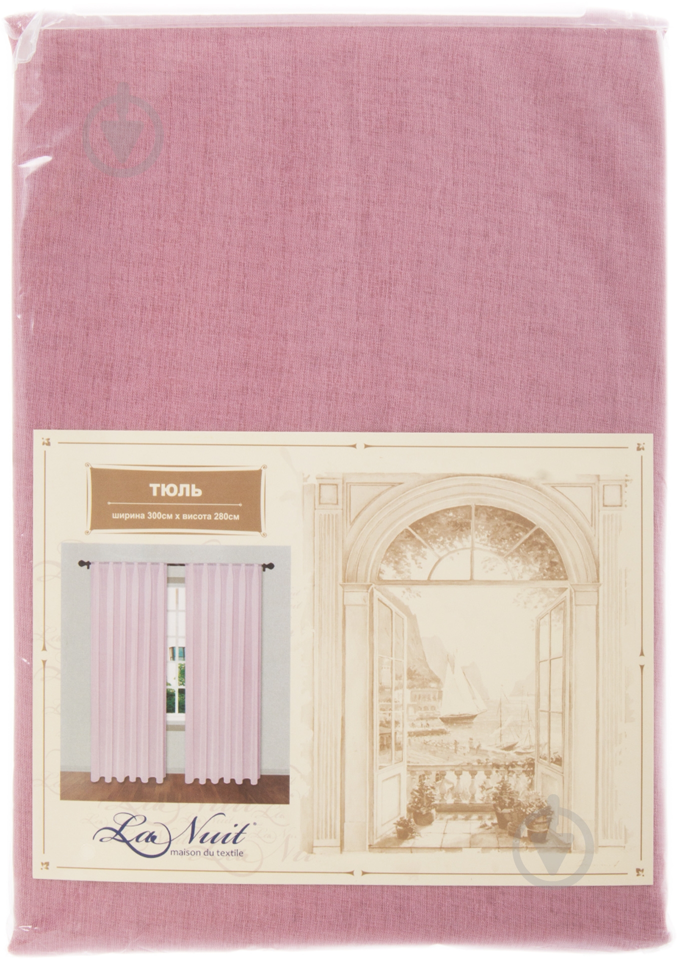 Тюль  Батист пудра 300x280 см La Nuit - фото 3