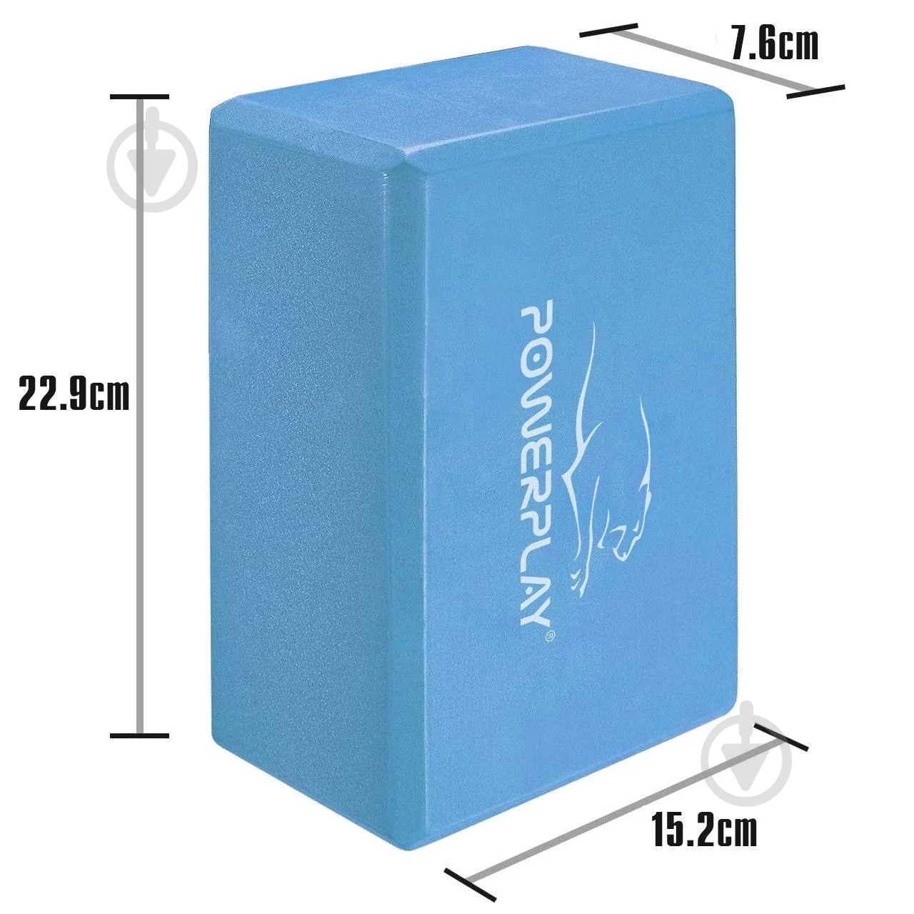 Блок для йоги PowerPlay PP_4006_Blue_Yoga_Brick синий - фото 2
