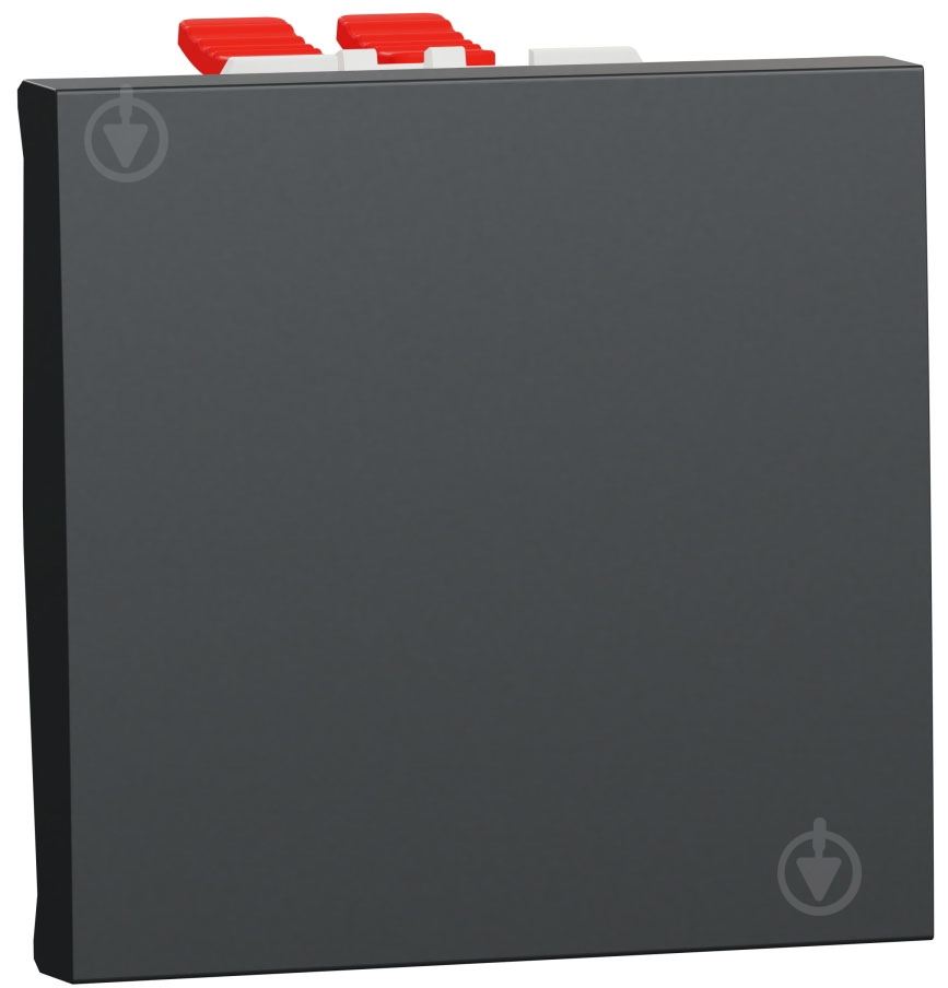 Переключатель одноклавишный перекрестный одноклавишный Schneider Electric Unica New 2 модуля без подсветки антрацит NU320554 - фото 1