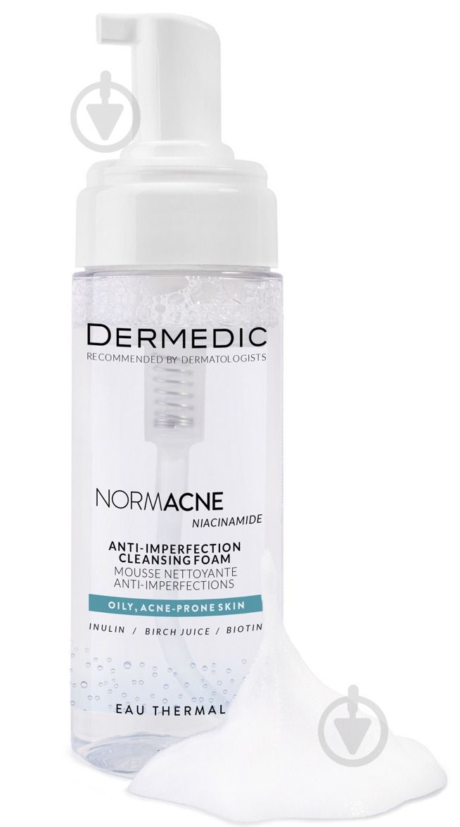 Пенка Dermedic Normacne для проблемной кожи склонной к акне 170 мл - фото 2 Пенка Dermedic Normacne для проблемной кожи склонной к акне 170 мл - фото 2