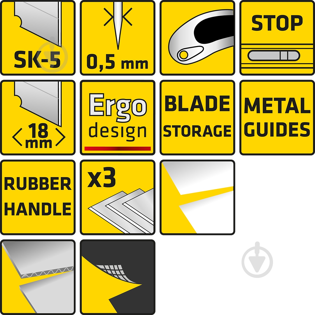 Нож Topex 17B168 - фото 2 Нож Topex 17B168 - фото 2