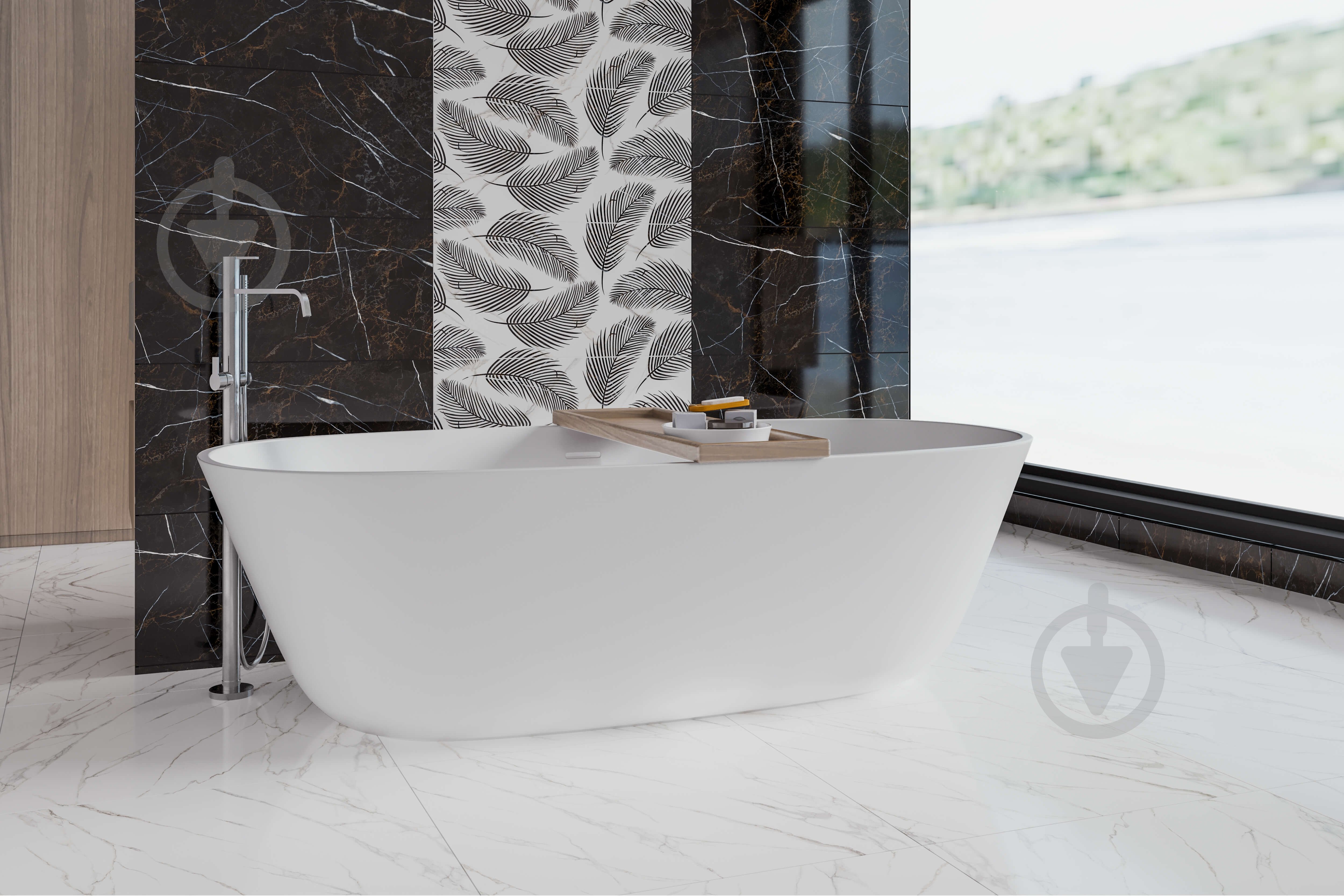 ᐉ Плитка Golden Tile Nero e Bianco black NBС061 30x60 см • Купить
