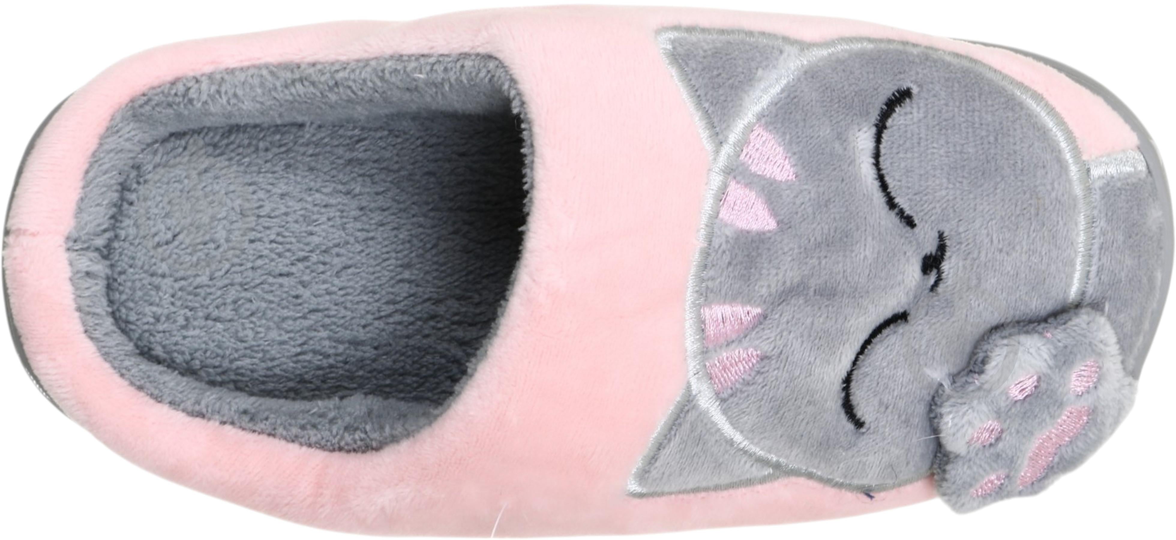 Тапки домашние HW Кот р.34 розовый - фото 7